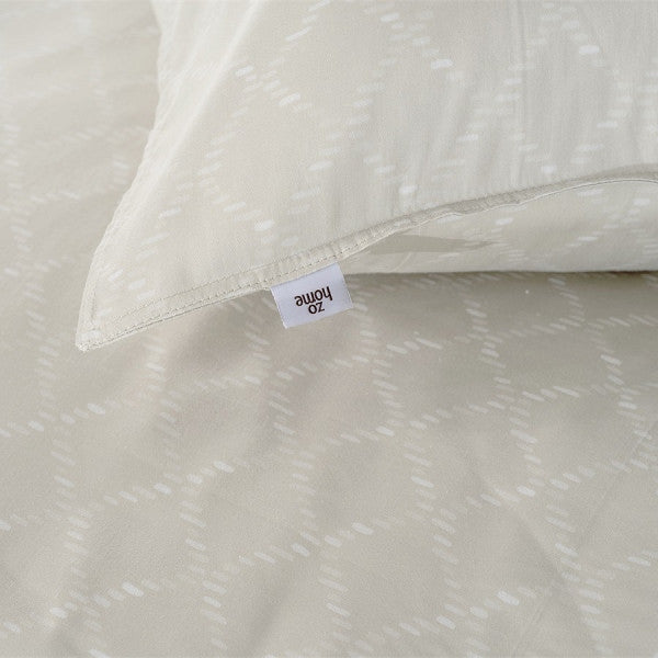 Zo Home Housse de Couette Satin Linea di Satinado Blanc Cassé