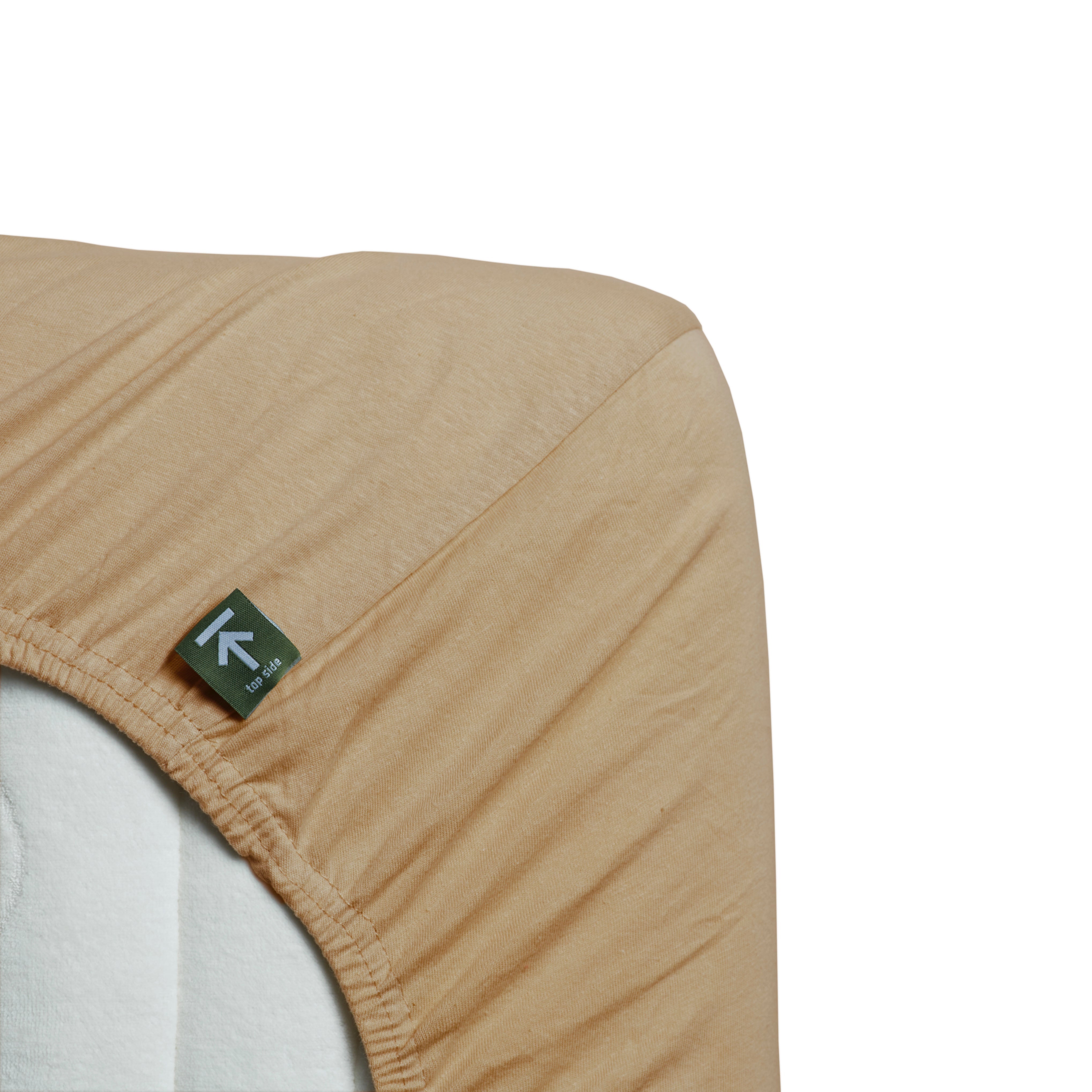 Beddinghouse split topper hoeslaken jersey Camel #maat_160 x 200/220 cm