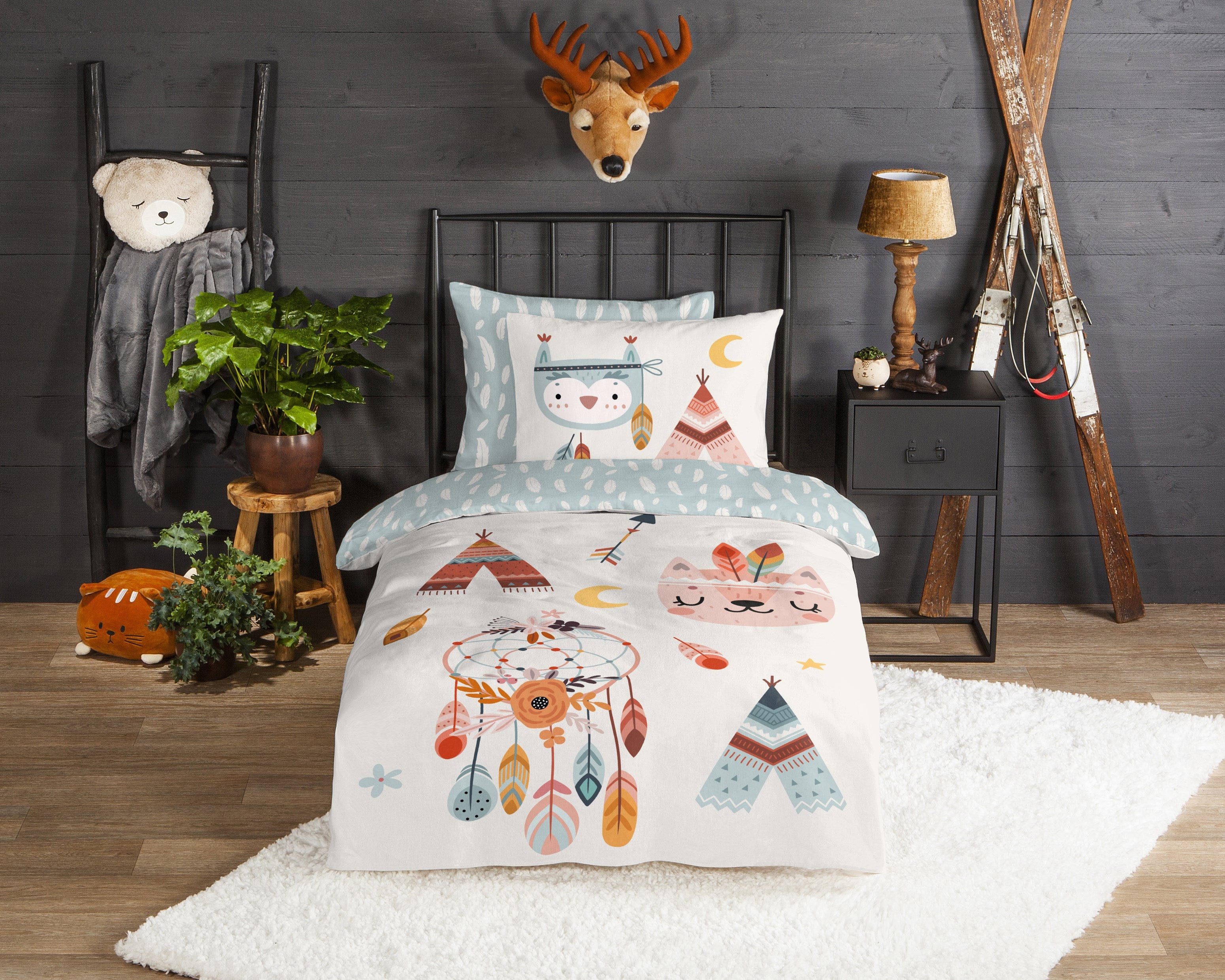 Good Morning Bettbezug Flanell Dreamy Multi