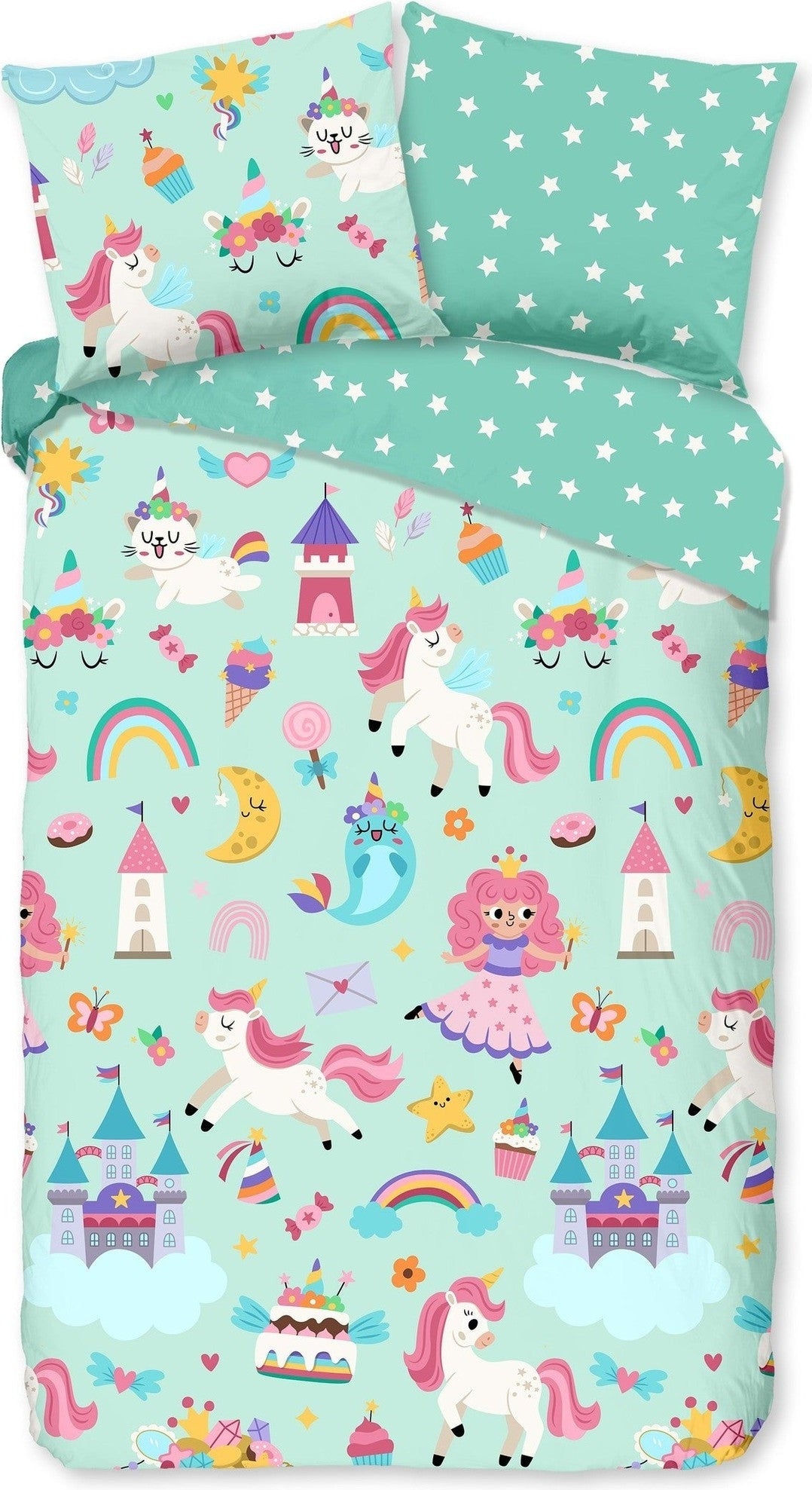 Good Morning Dekbedovertrek Katoen Fantastic Mint