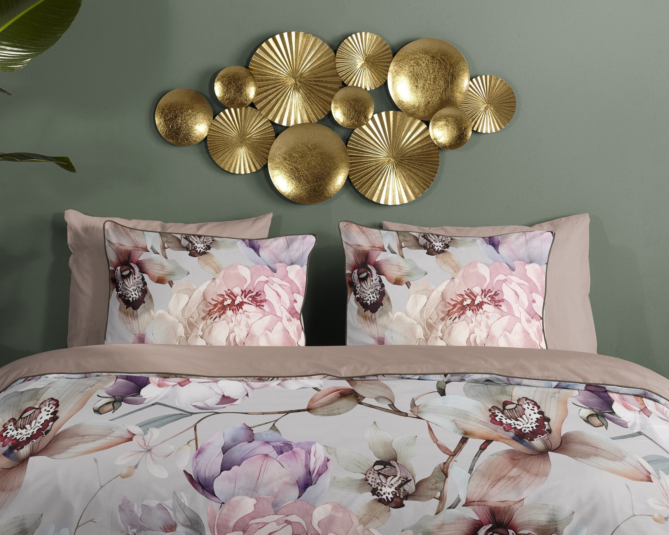 Descanso Dekbedovertrek Satijn Colinda - Grey