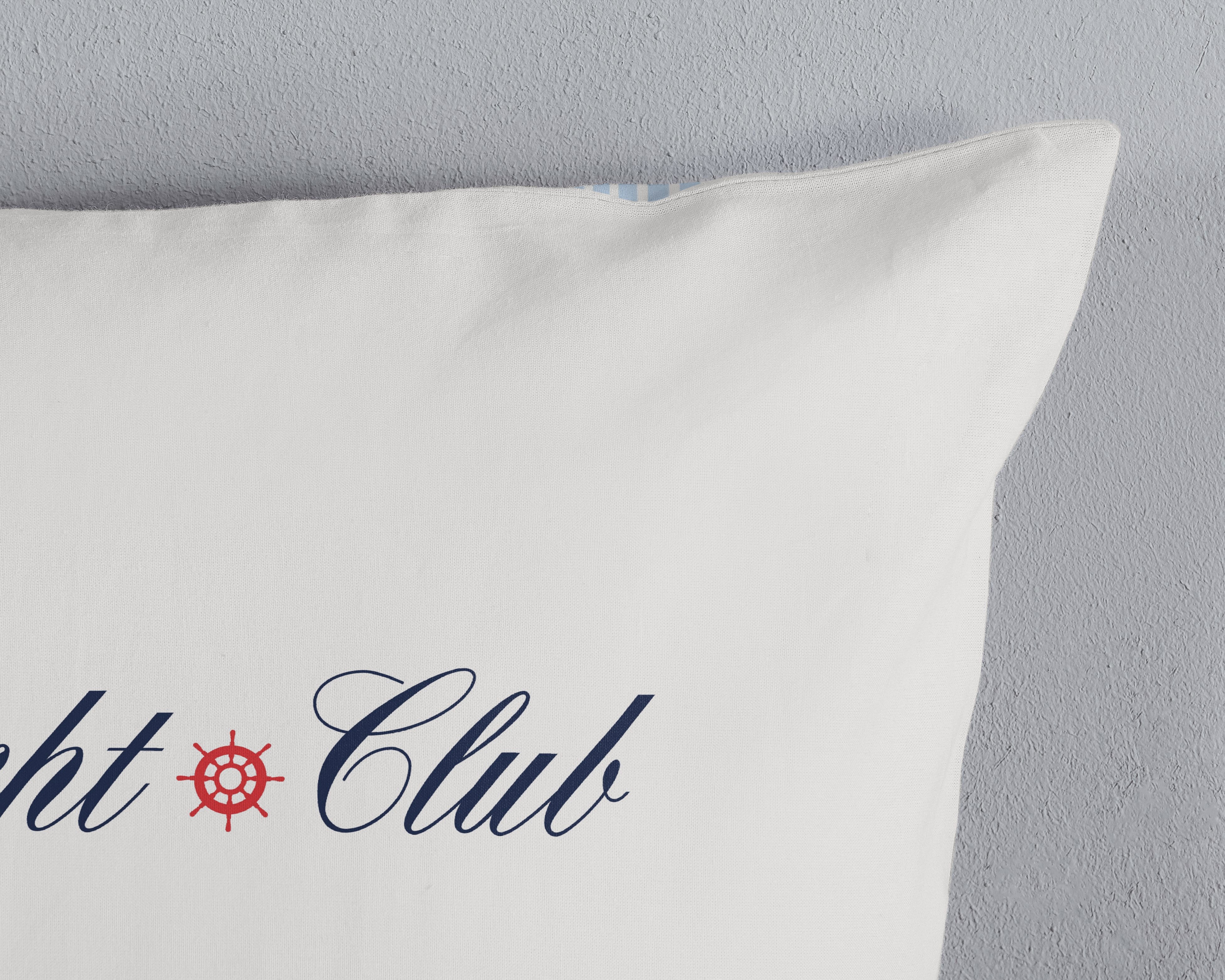Bonjour Housse de Couette Coton Yachtclub - Bleu