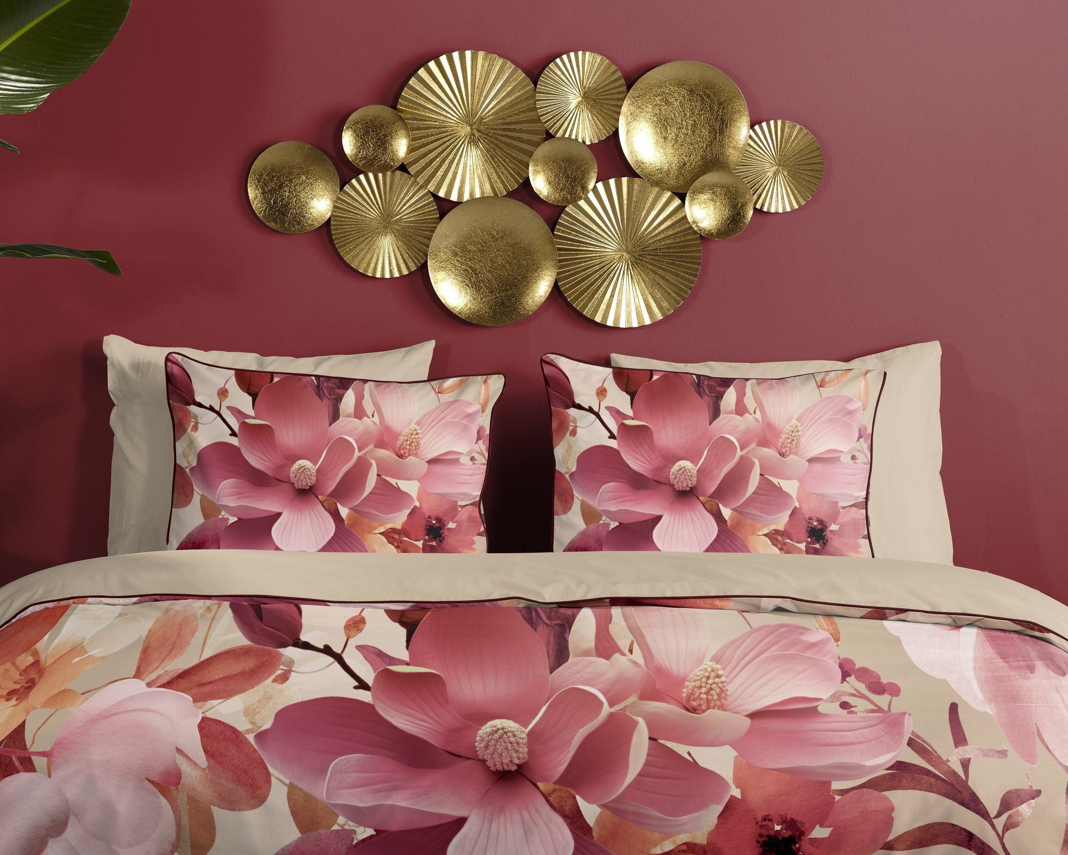 Descanso Dekbedovertrek Satijn Chaja - Sand