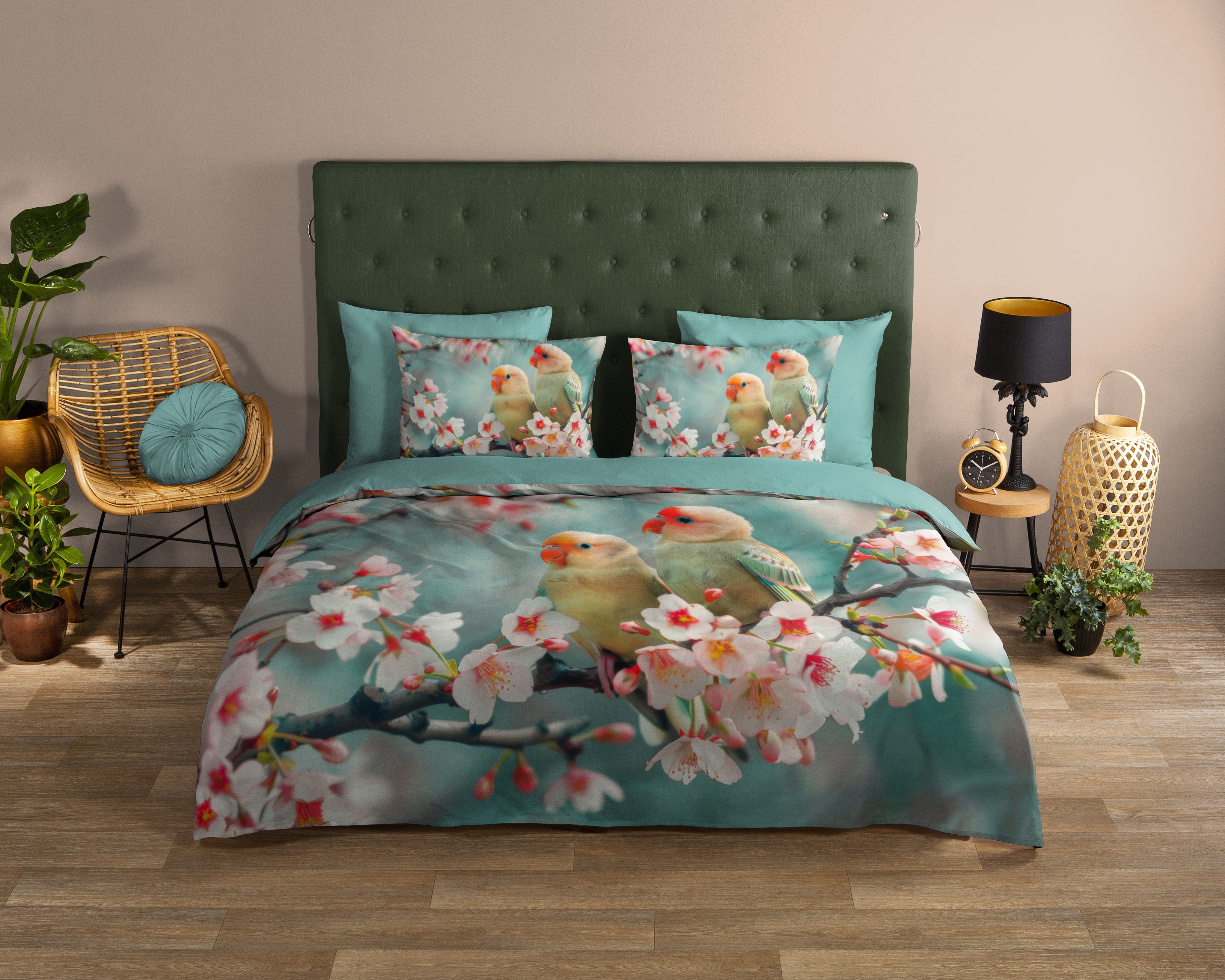 Bonjour Housse de Couette Coton Chibi - Aqua