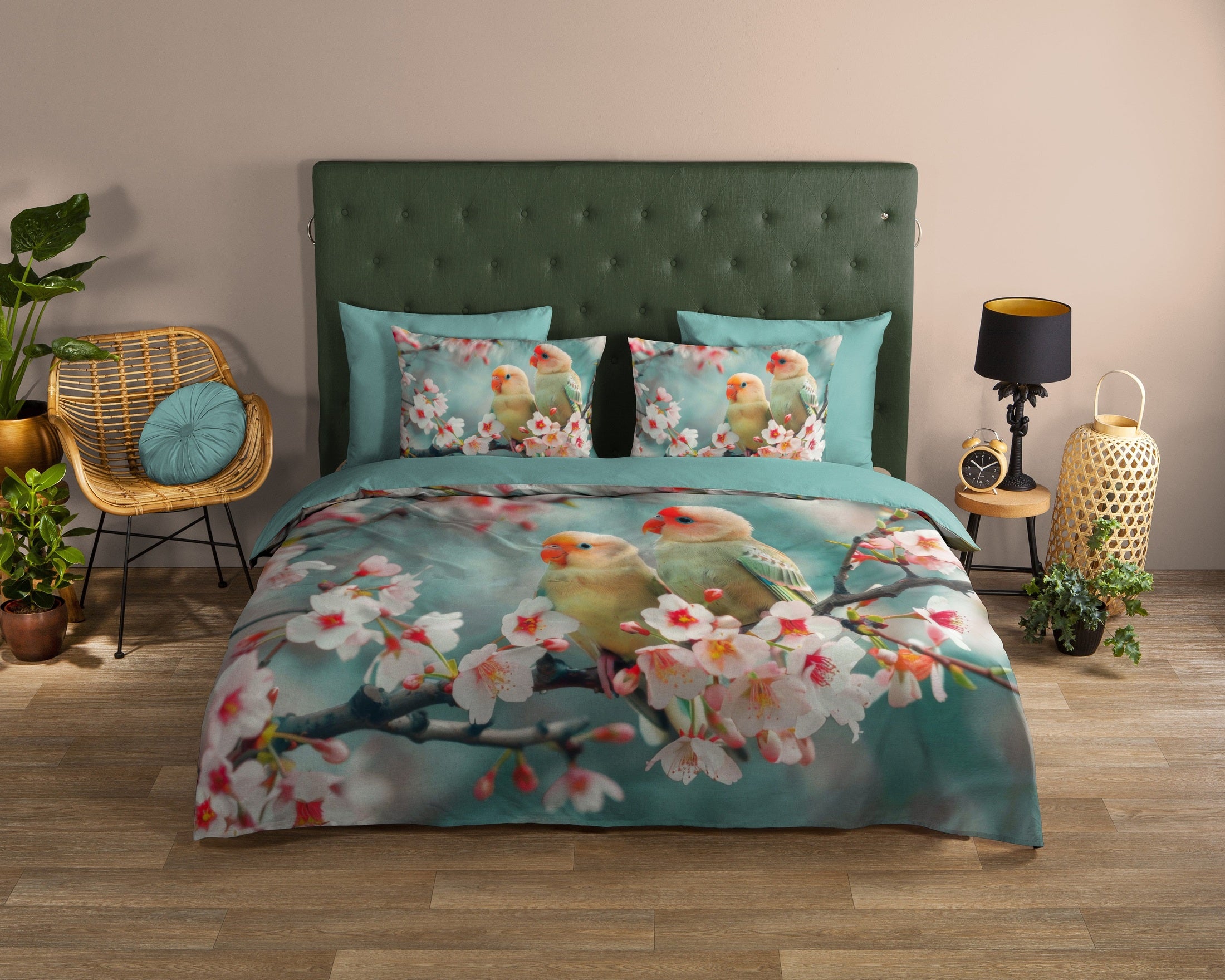 Good Morning Dekbedovertrek Katoen Chibi - Aqua