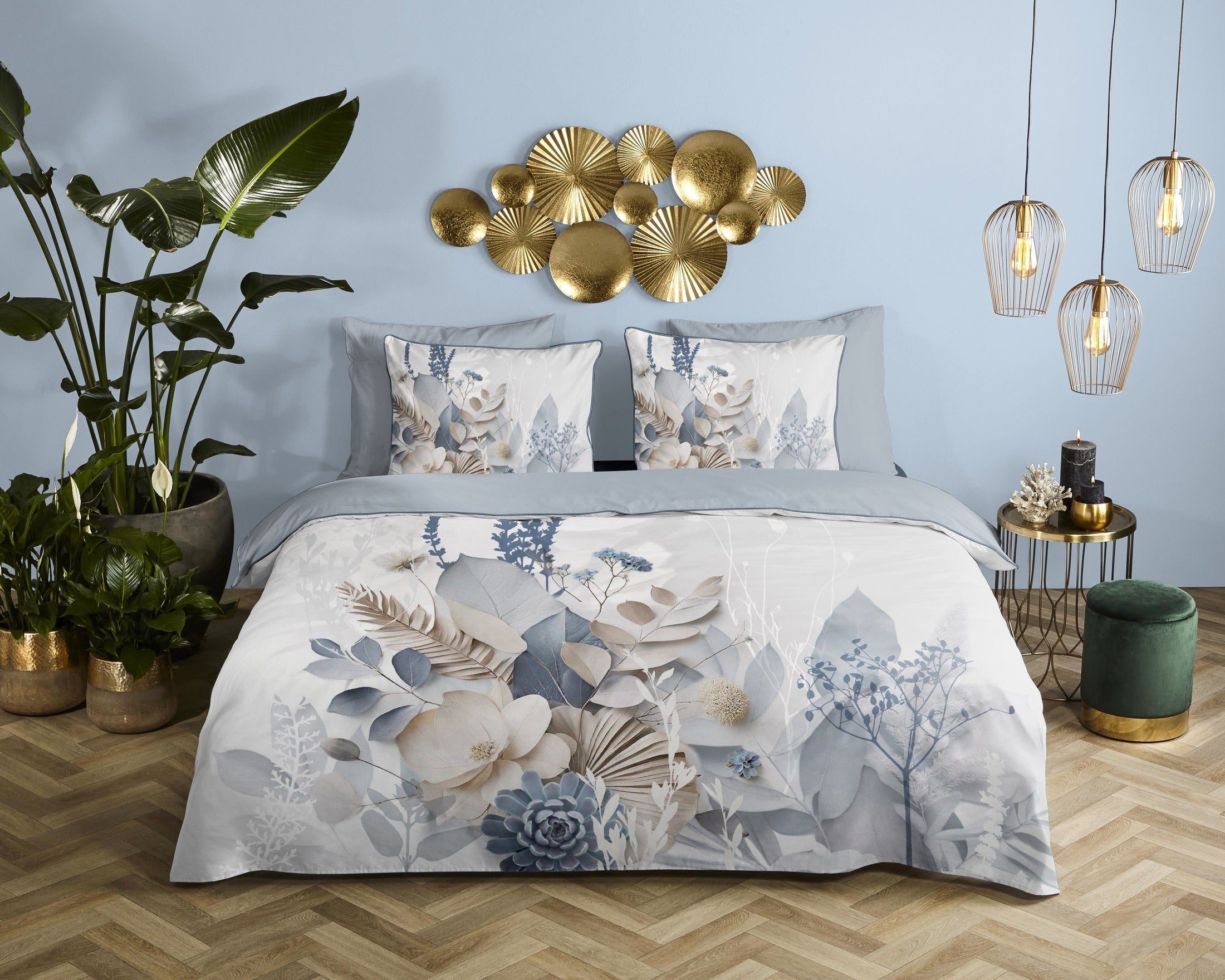 Descanso Dekbedovertrek Satijn Junte - Grey