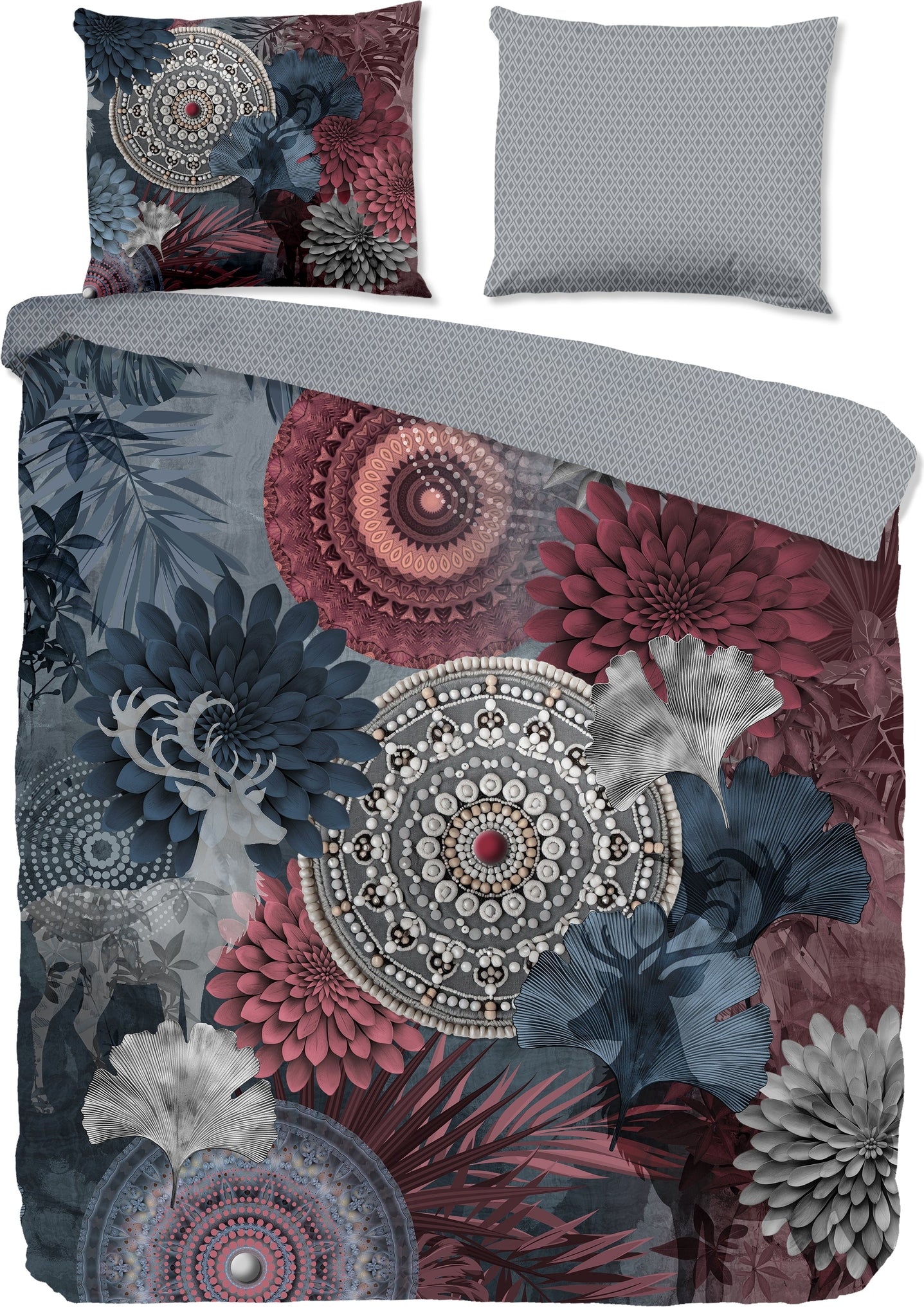 HIP Dekbedovertrek Flanel Makenna - Grey