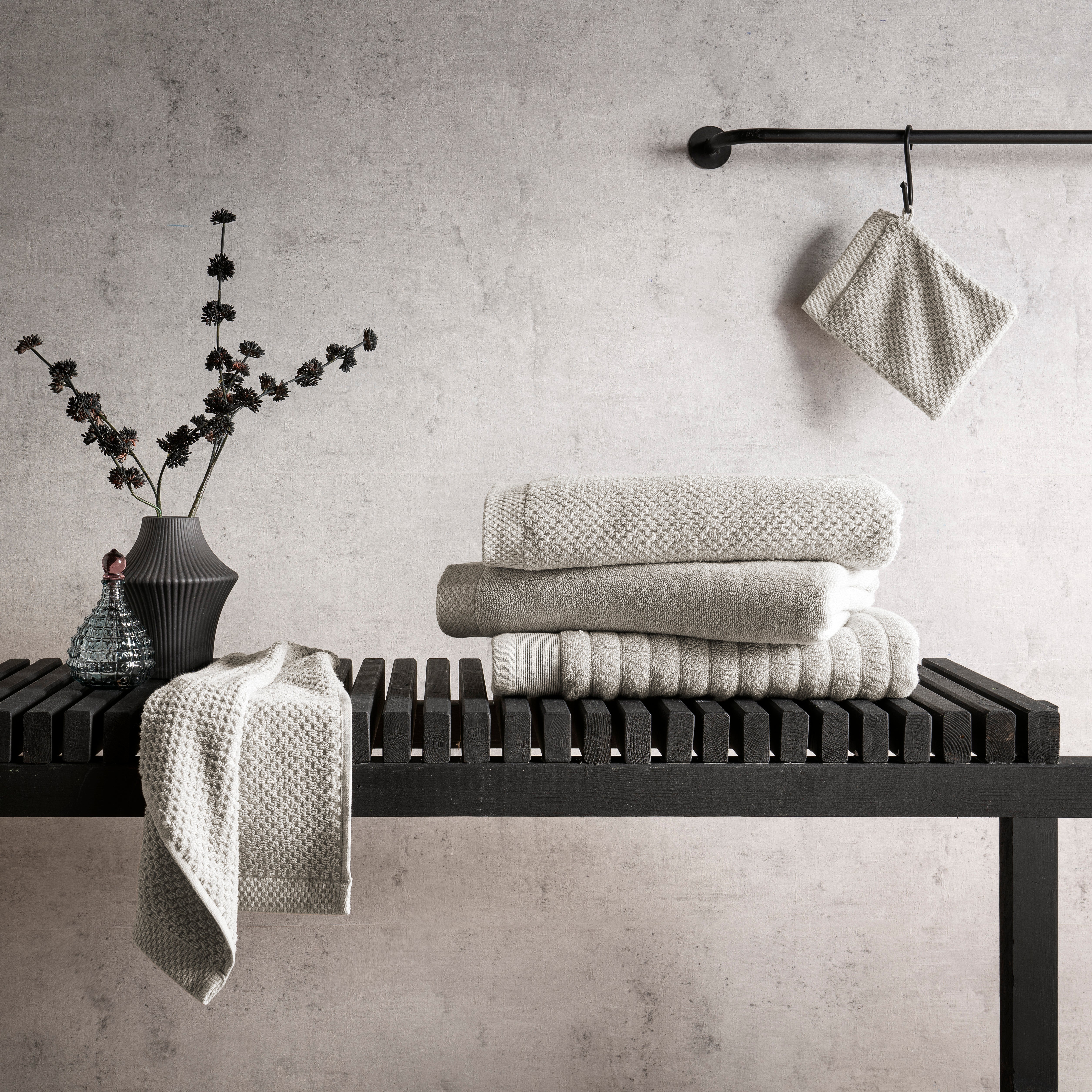Heckettlane badtextiel Prestige Glacier Grey