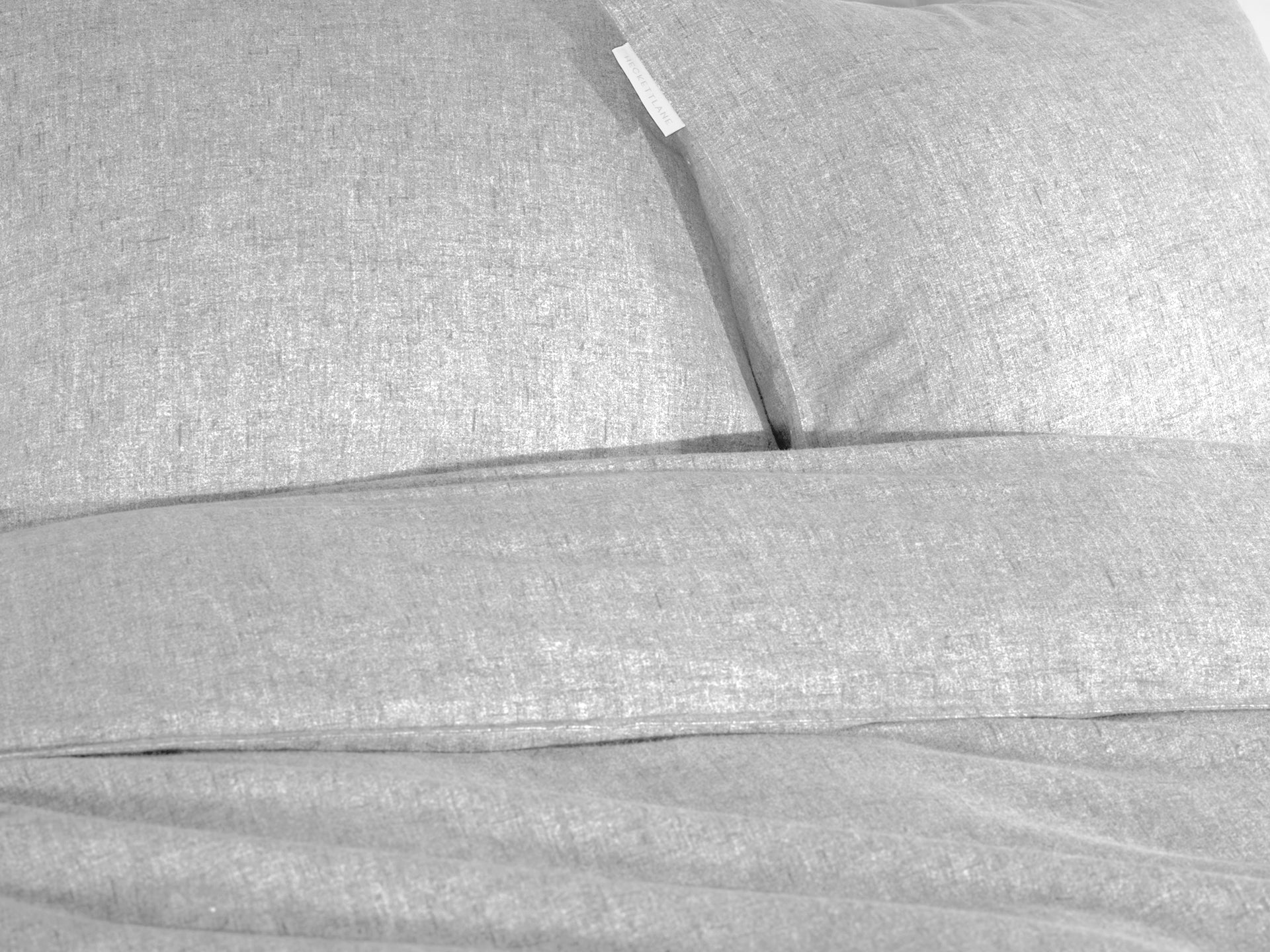 Heckettlane dekbedovertrek Franela Light Grey flanel