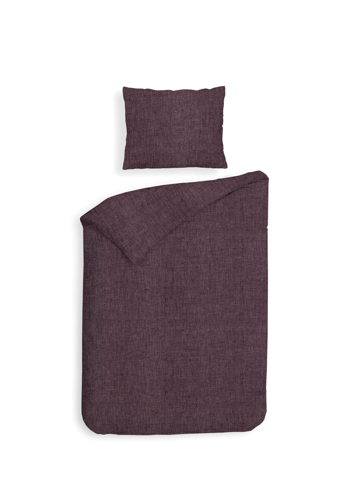 Heckettlane dekbedovertrek Franela Blackberry Wine flanel