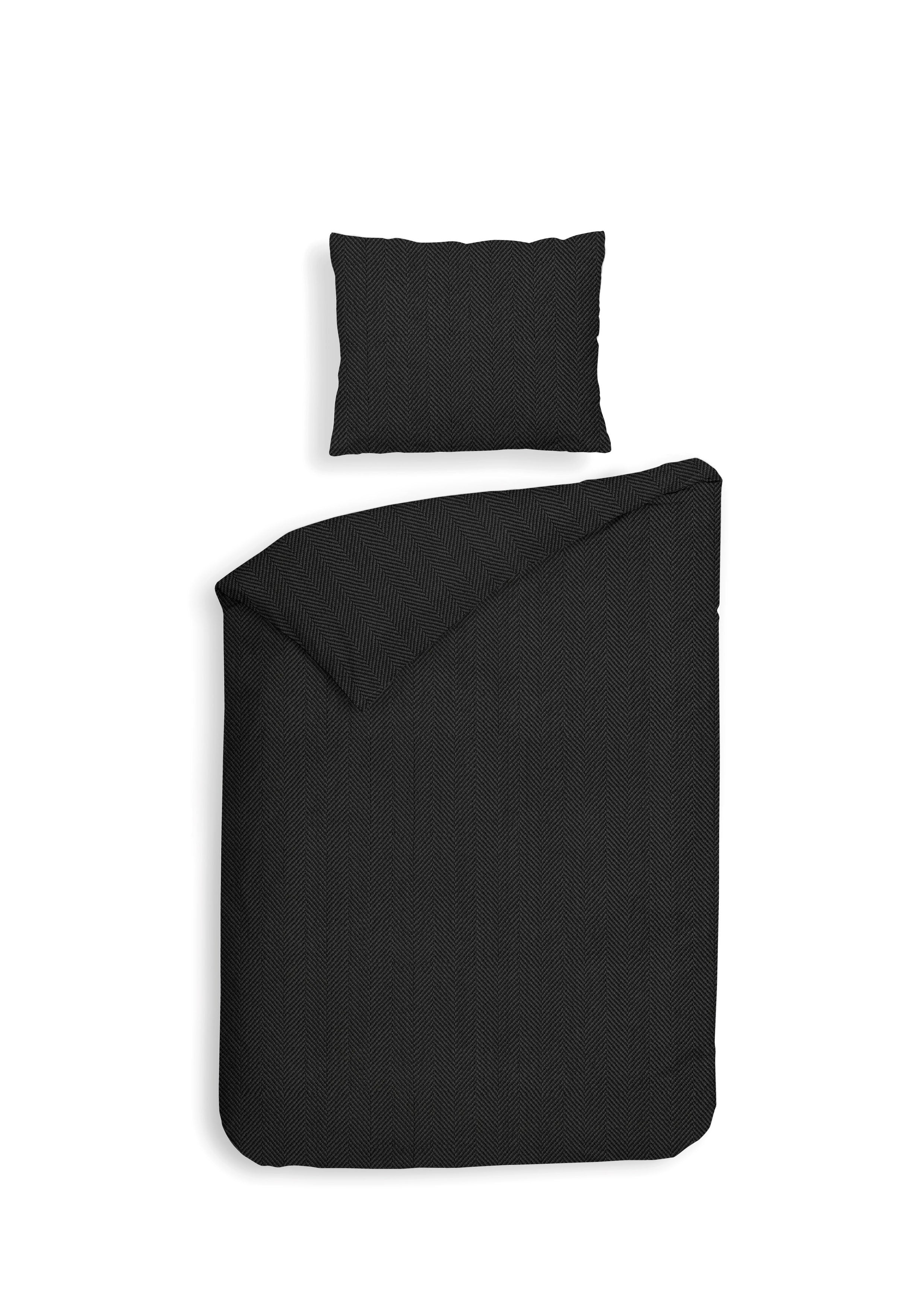 Heckettlane dekbedovertrek Spina Anthracite flanel