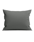 Yellow kussensloop Suite Mumbai Beluga Grey percale