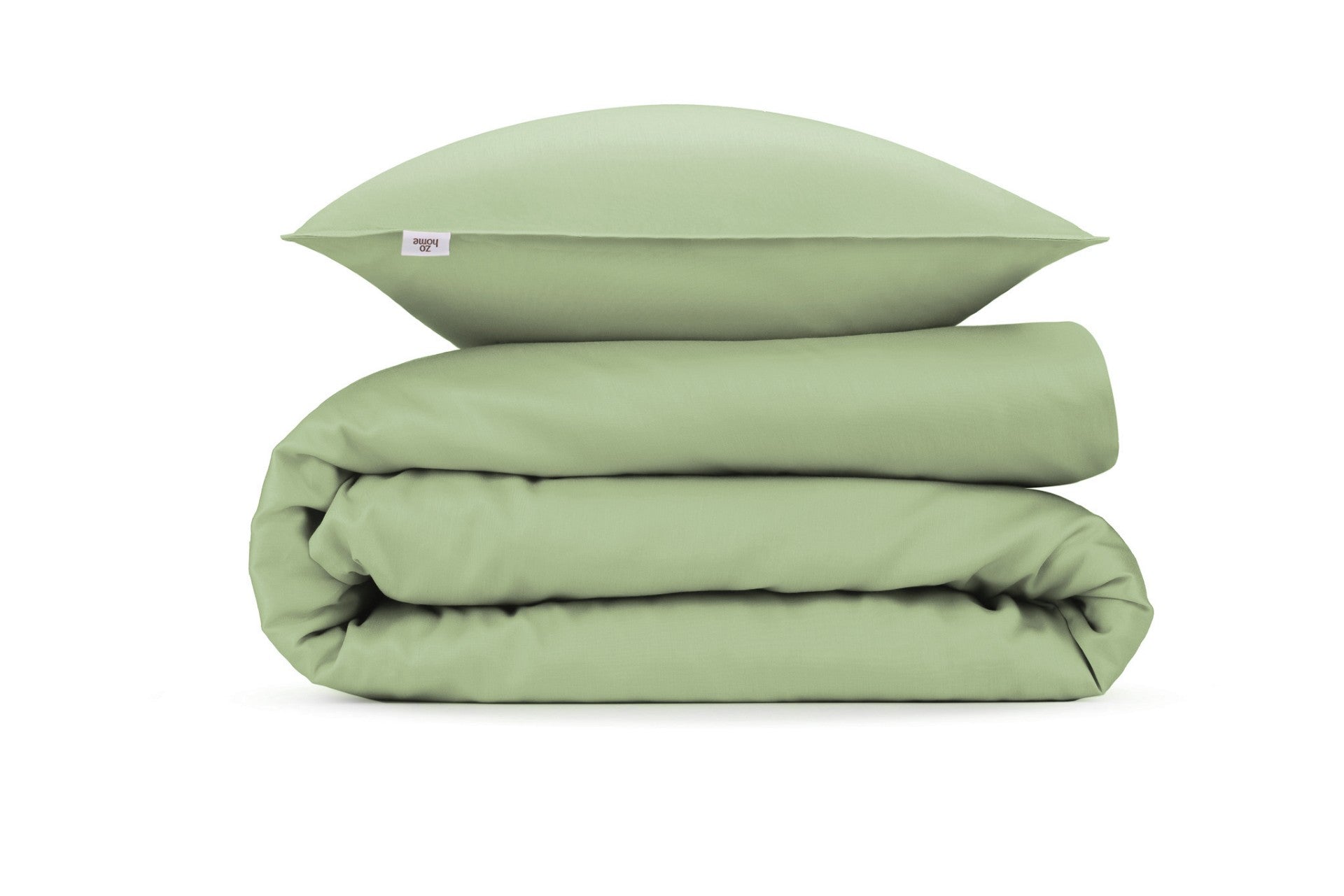 Zo Home dekbedovertrek Satinado Sage Green katoen-satijn