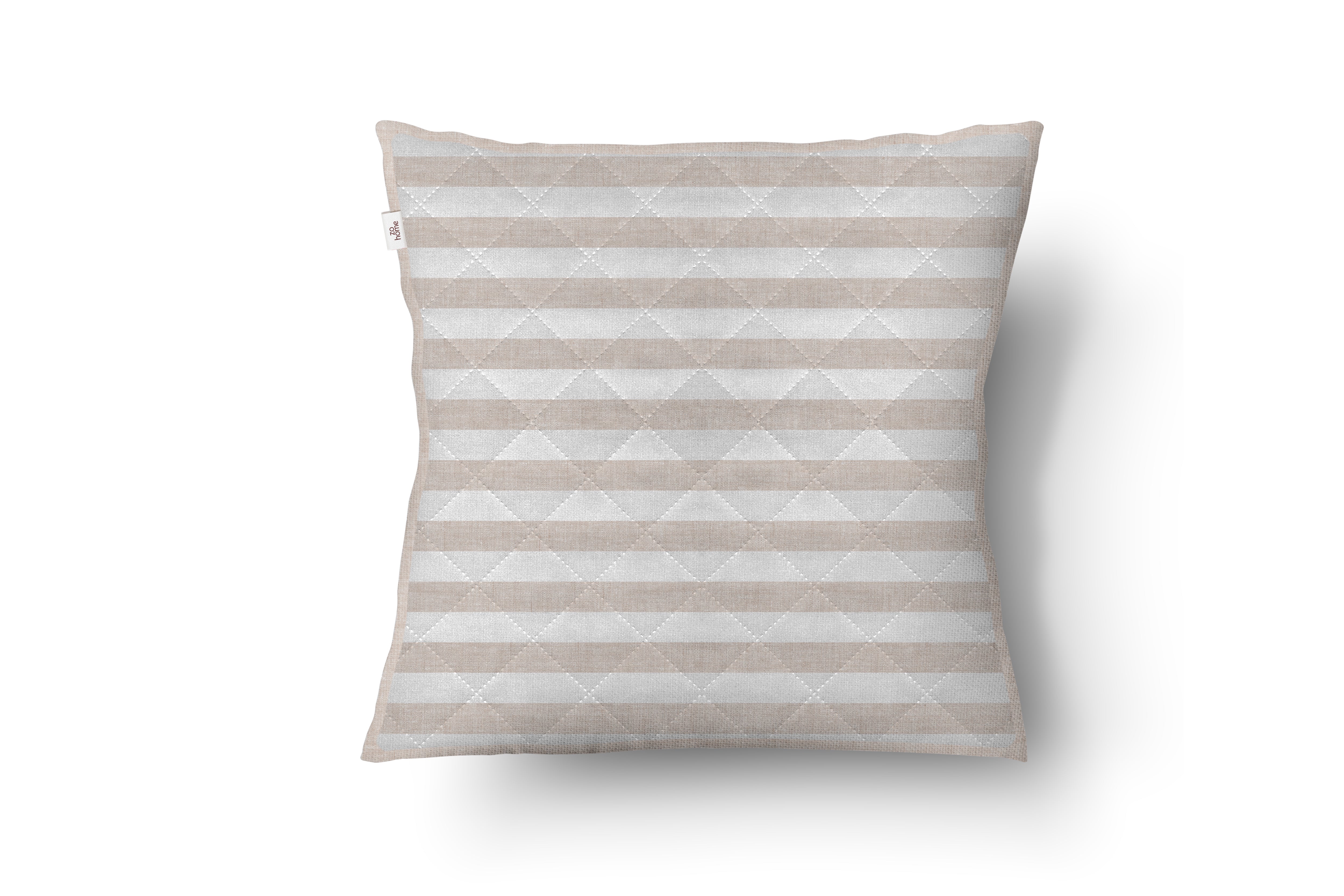 Zo Home sierkussen Banda di Lino Sandy Beige polyester