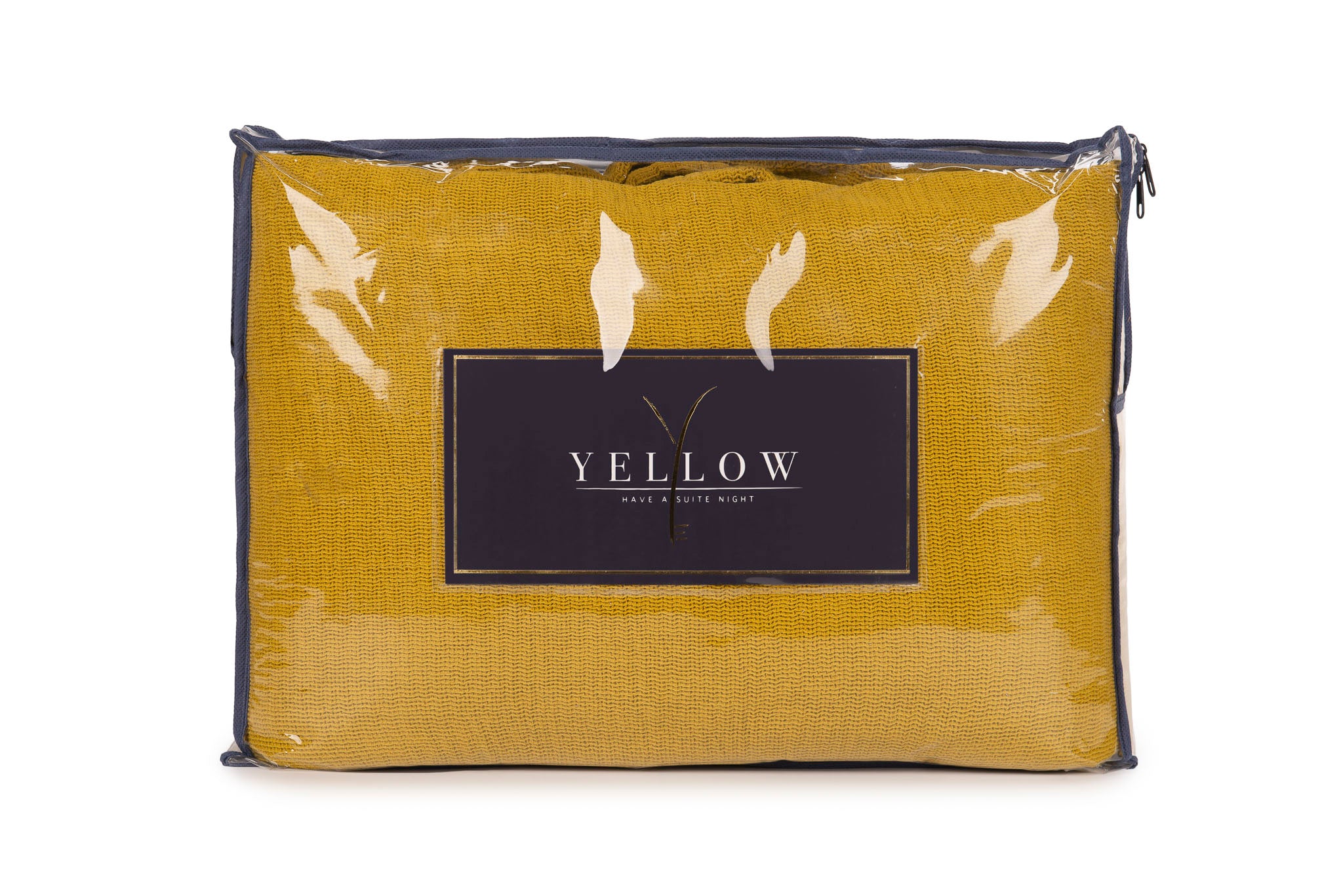 Yellow plaid ICA Honey Gold katoen