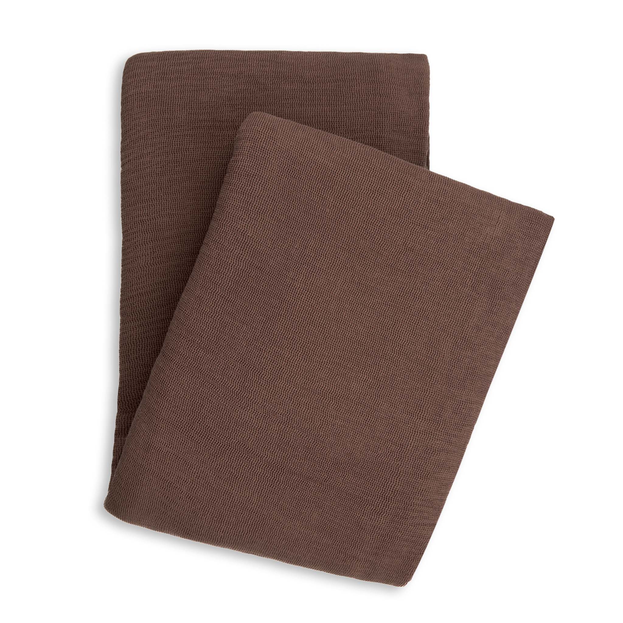 Yellow bedsprei ICA Maroon Brown katoen