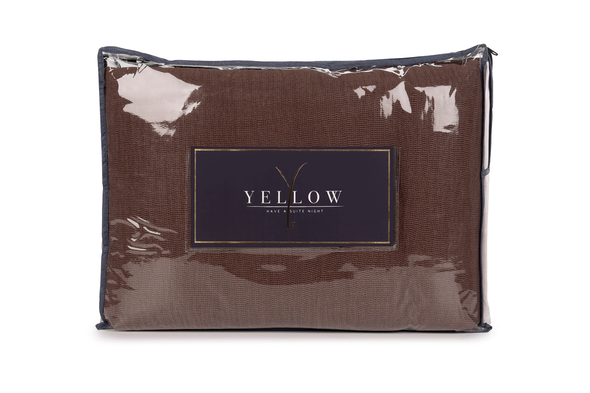 Yellow bedsprei ICA Maroon Brown katoen