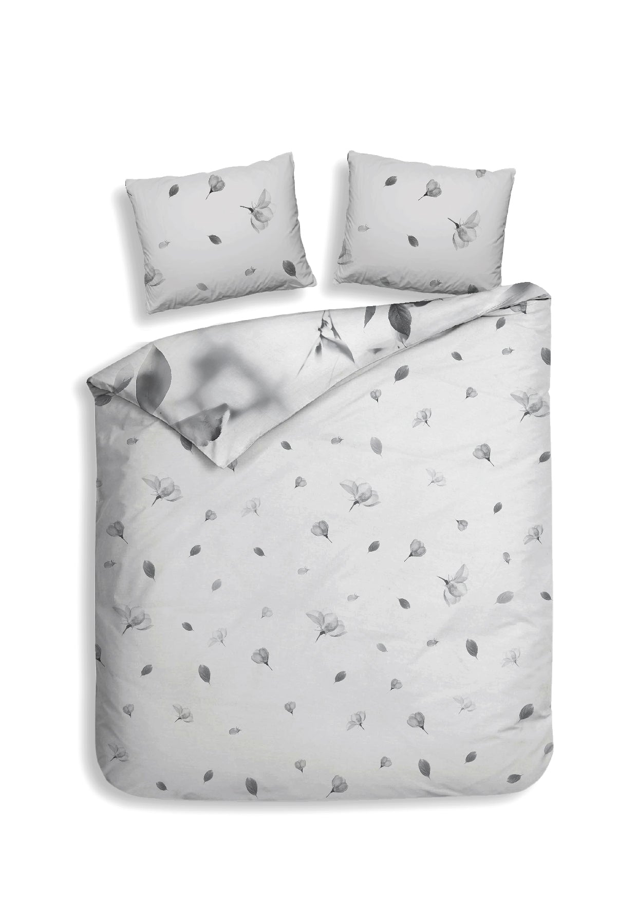 Heckettlane dekbedovertrek Berta Dove Grey katoen-satijn