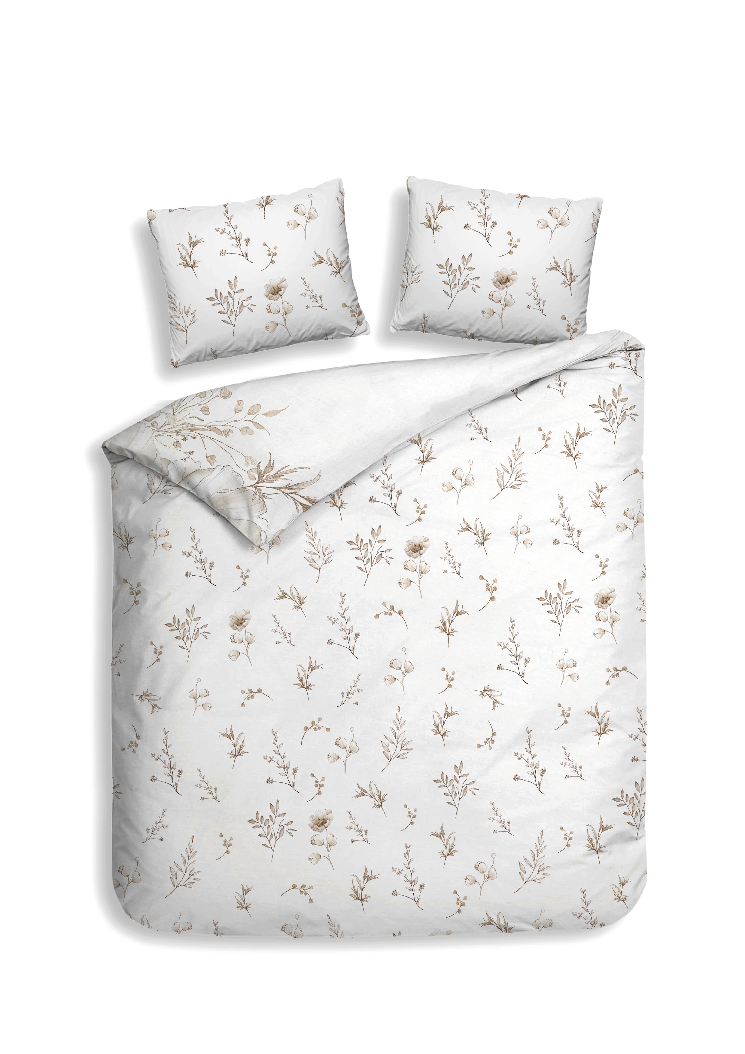 Heckettlane dekbedovertrek Giotto Off white katoen-satijn