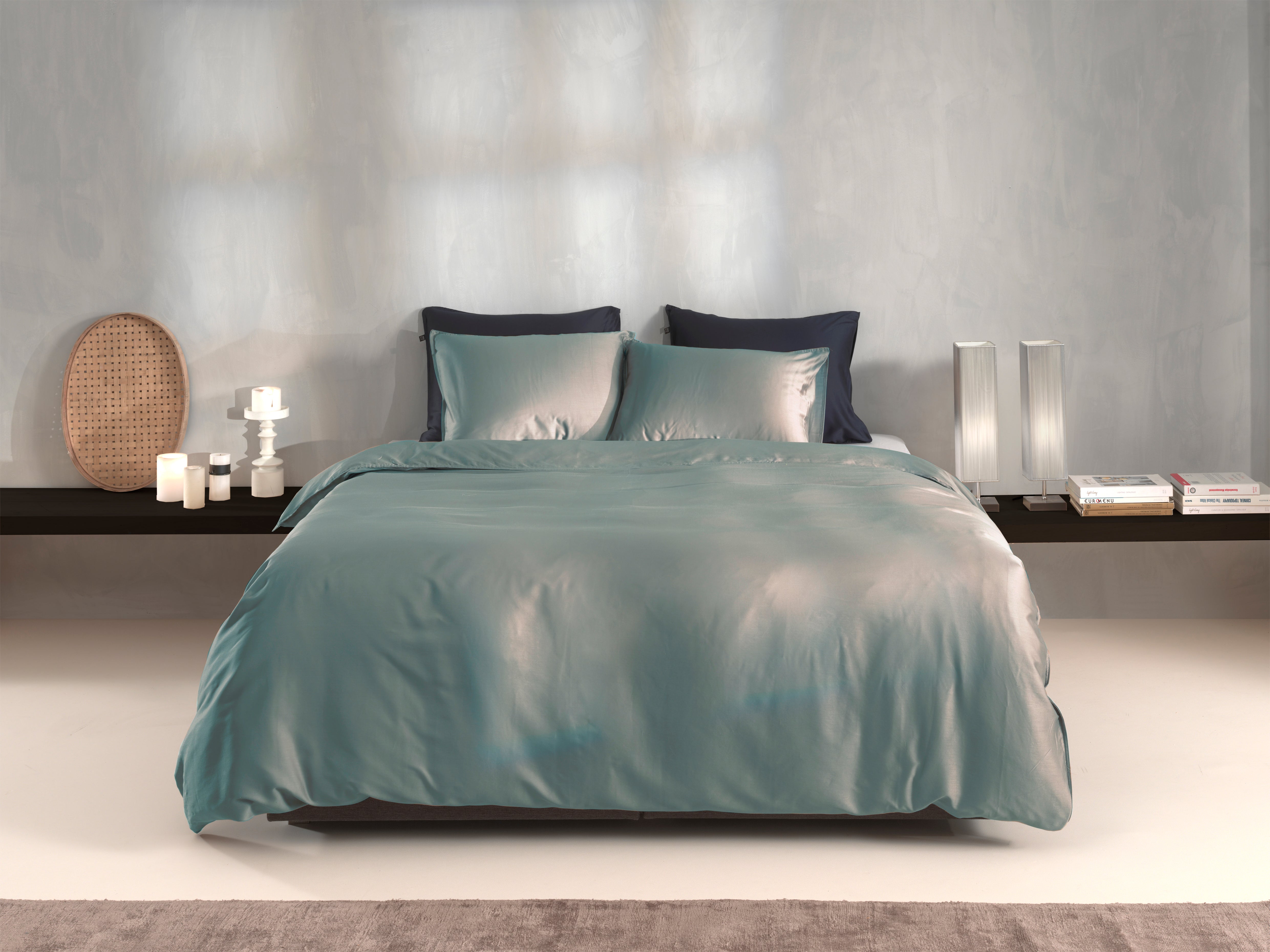 Zo Home kussensloop Satinado Drizzle Green satijn