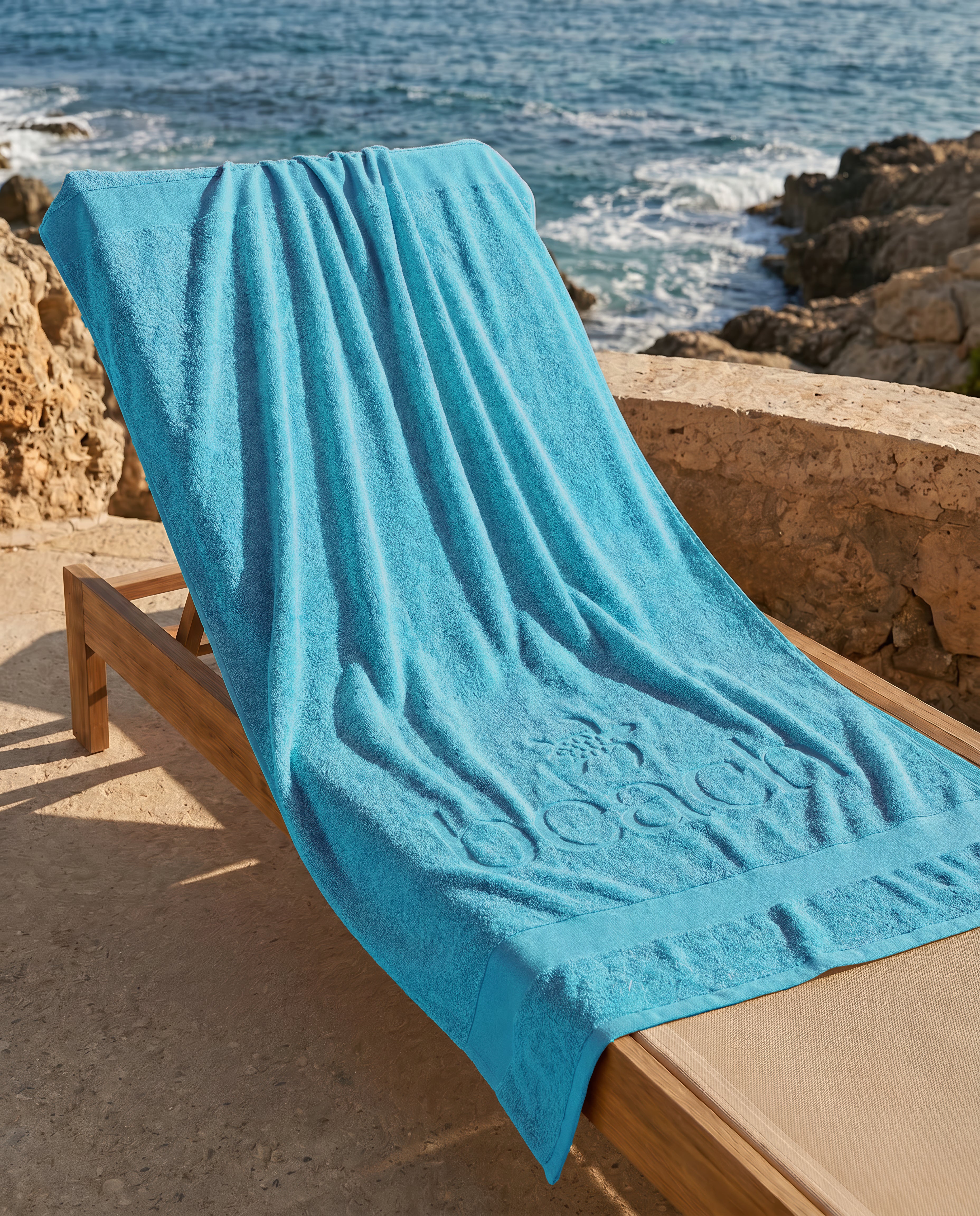 Zo Home strandlaken Turtle Beach Light Blue