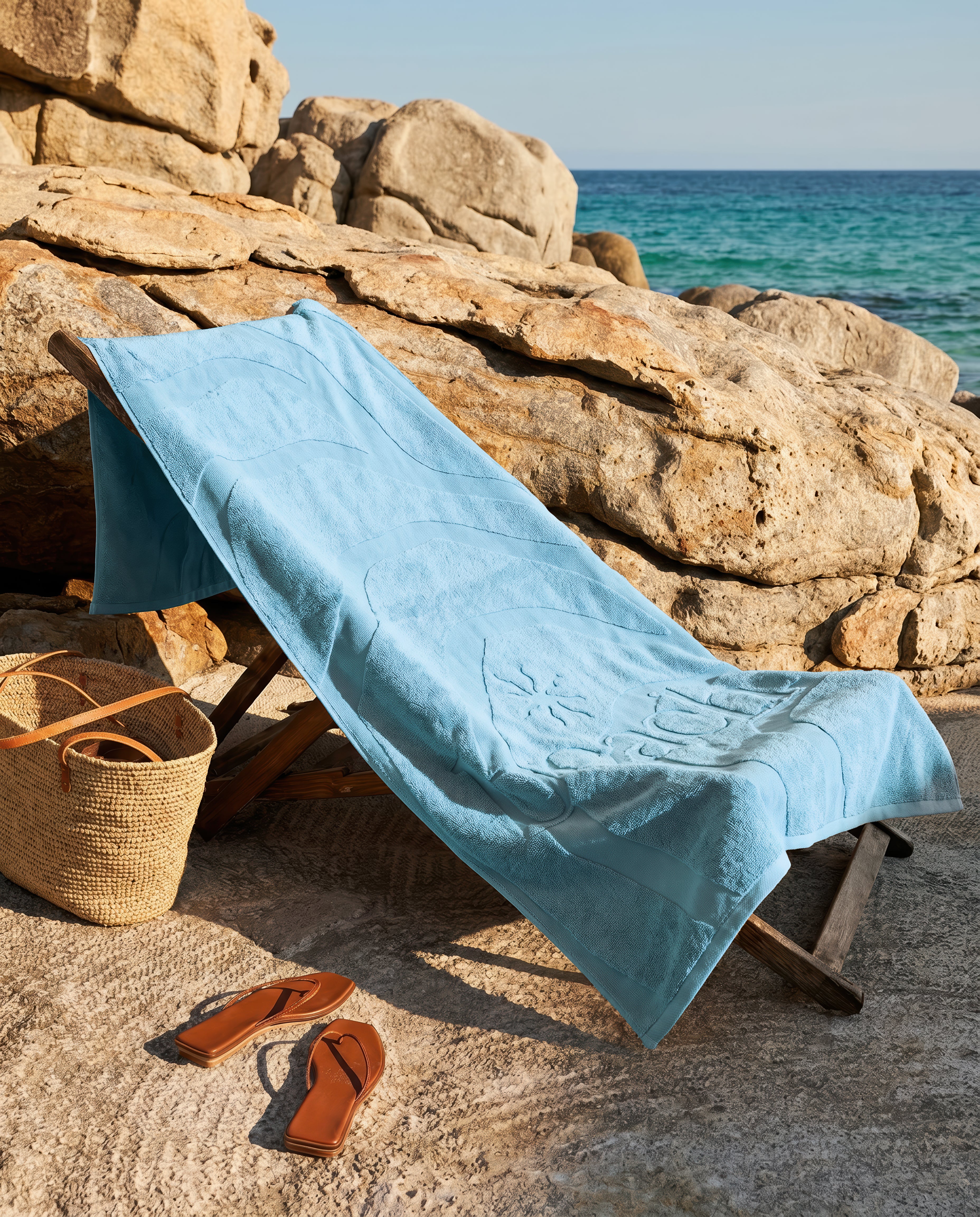 Zo Home strandlaken Lazy Beach Baby Blue