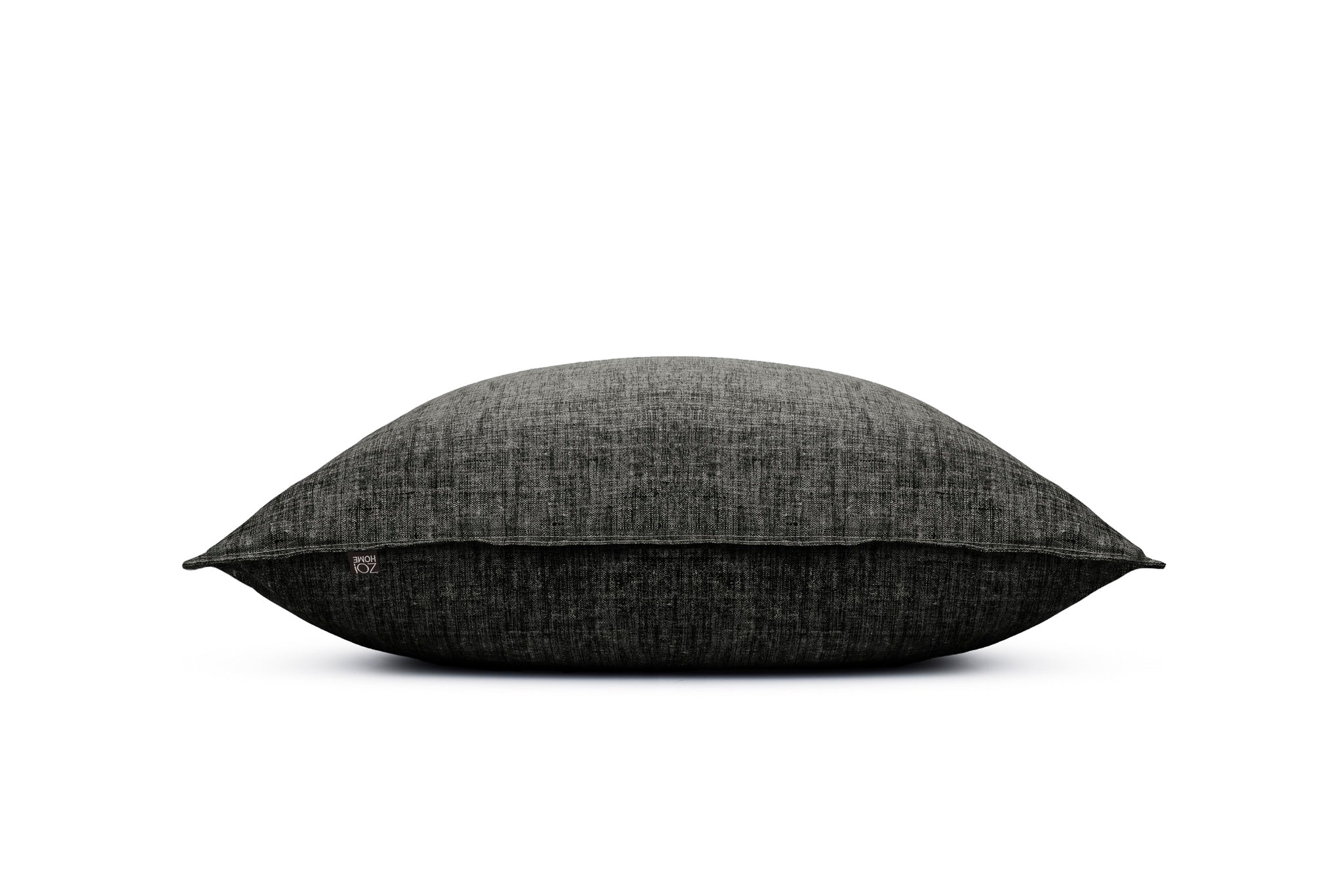 Zo Home kussensloop Lino Midnight Black katoen