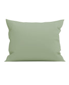 Yellow kussensloop Percale Silent Green percale