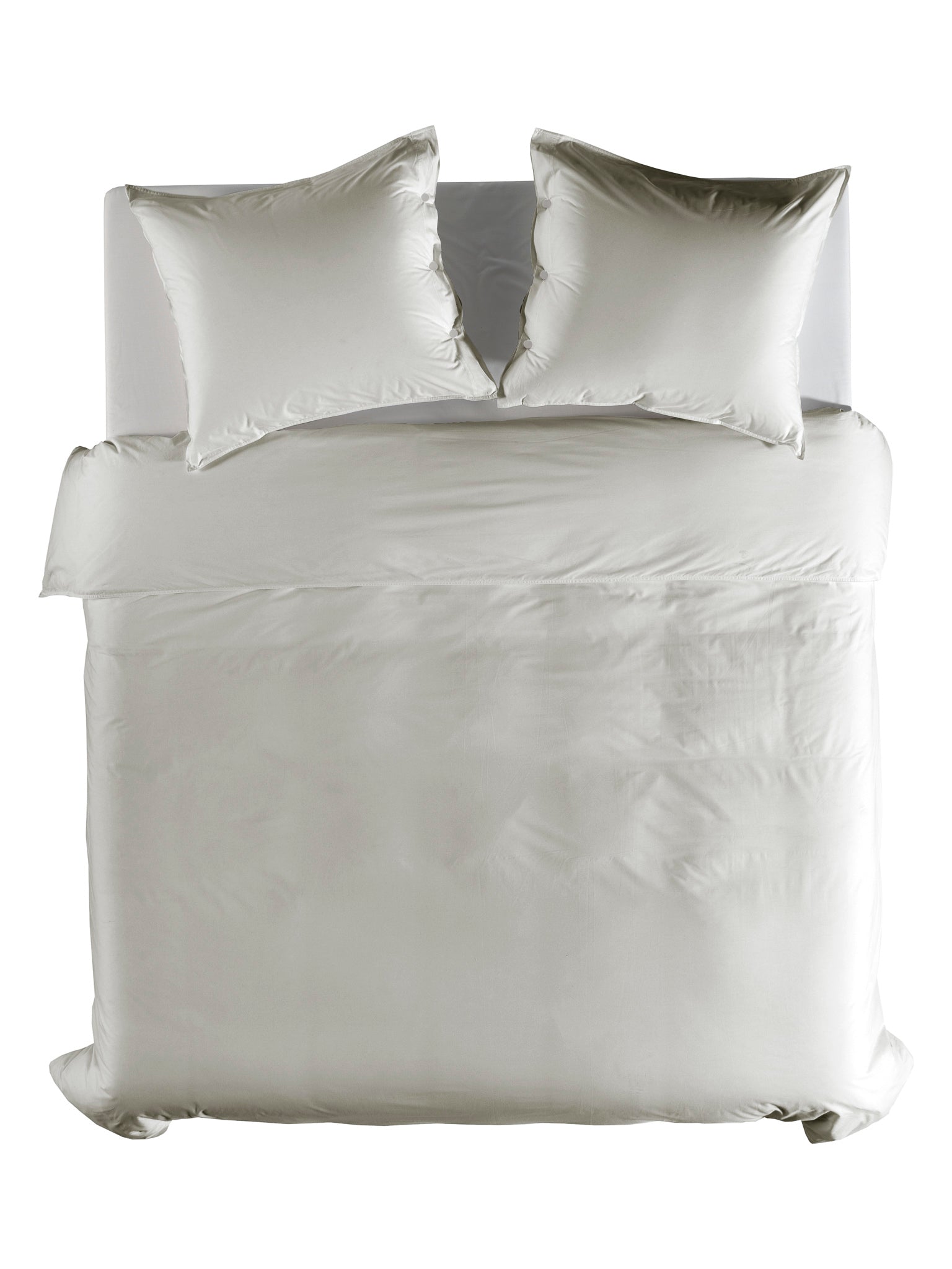 Yellow dekbedovertrek Percale Tender Grey katoen percale