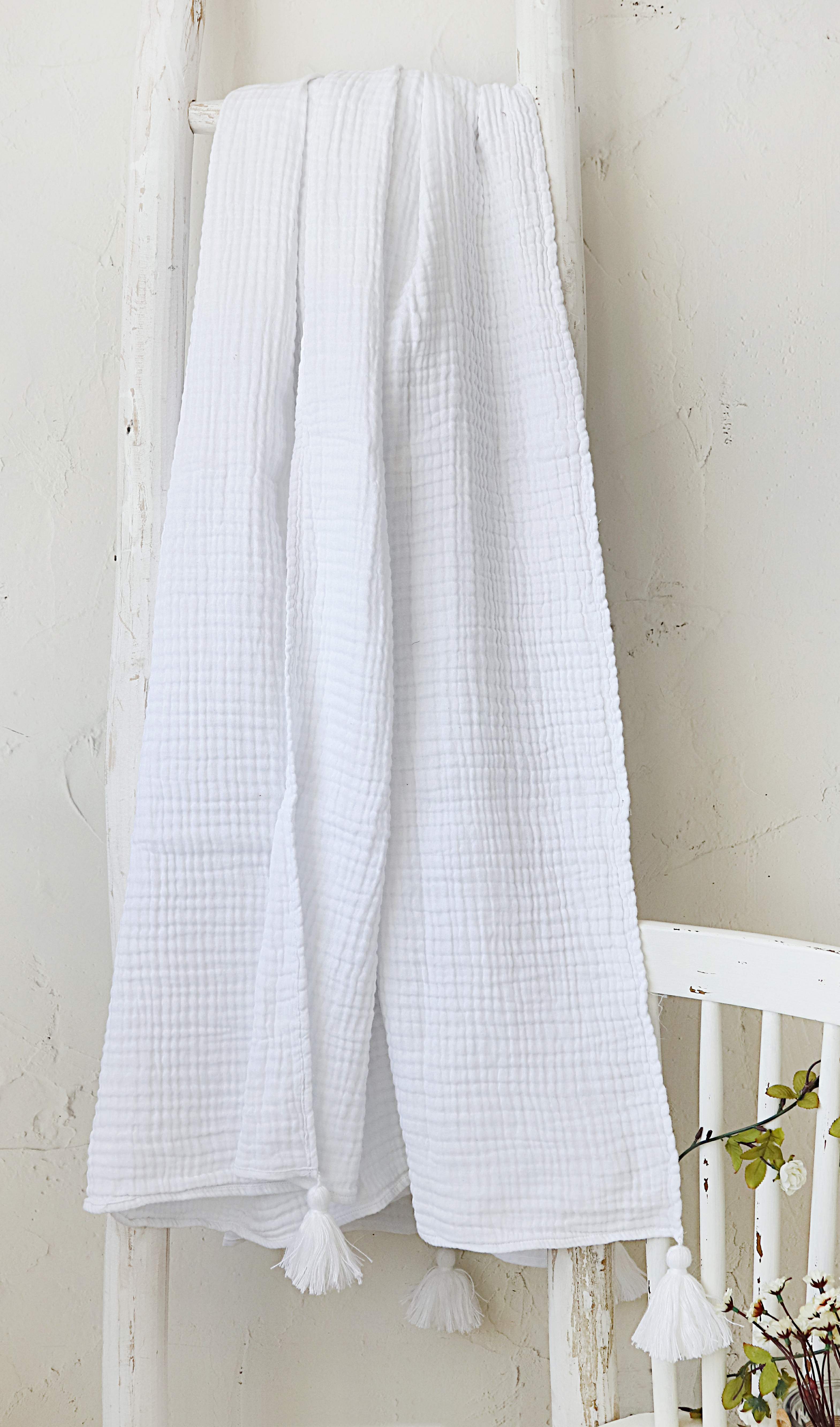 Yellow plaid Sasha Brilliant White mousseline
