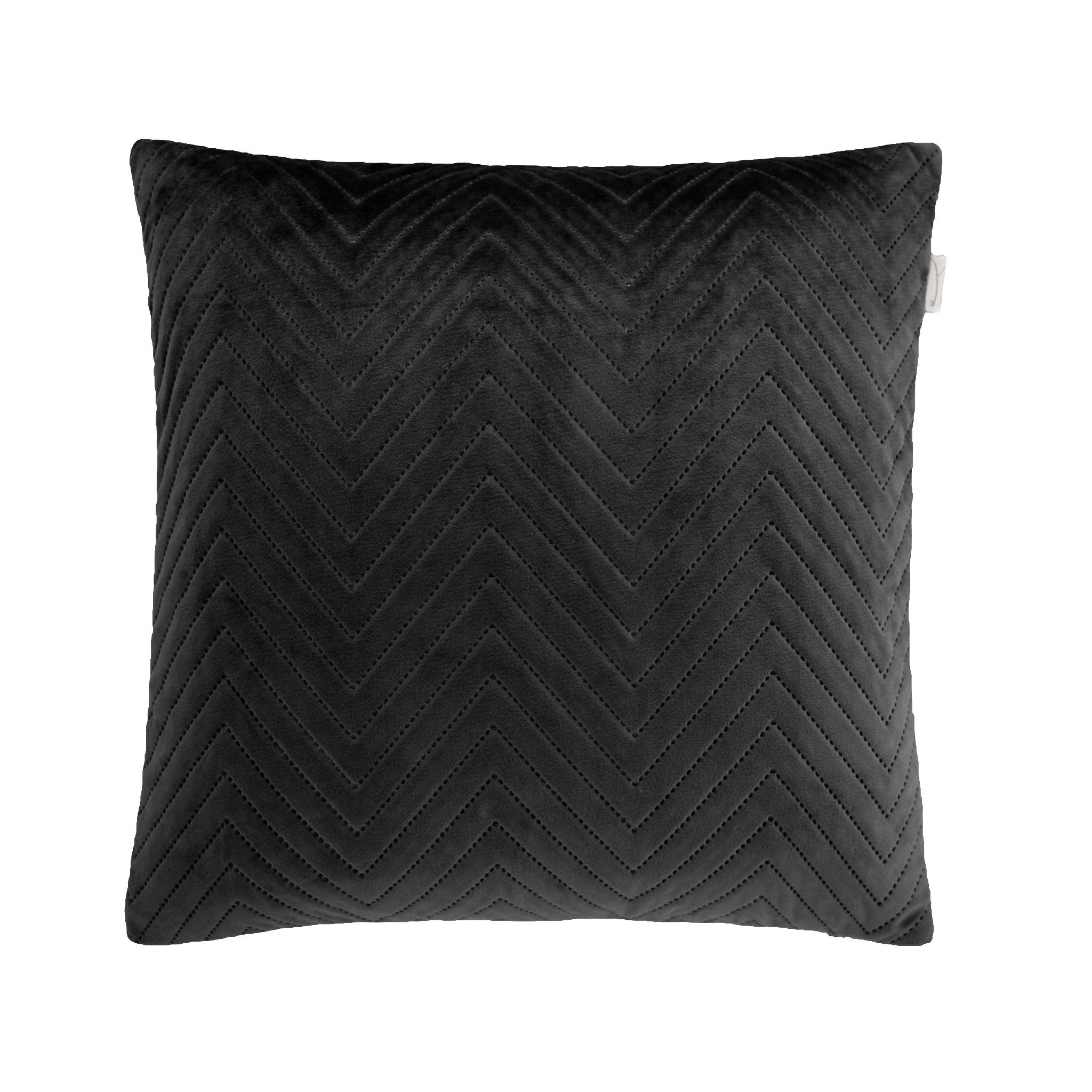 Yellow kussensloop Madeline Ink Black polyester