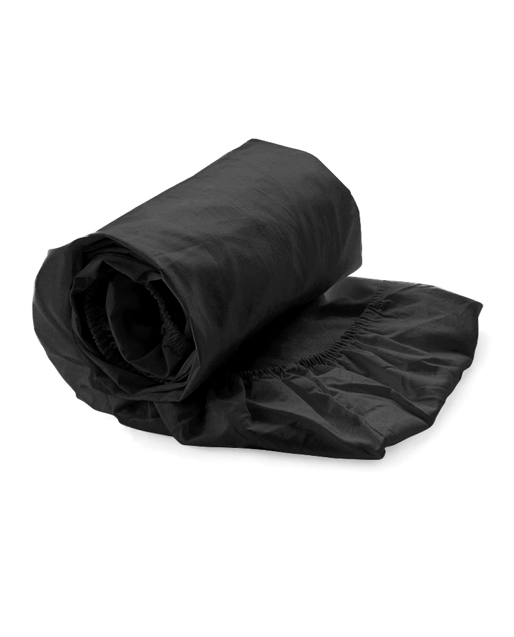 Heckettlane hoeslaken Elementi Moonless Black satijn