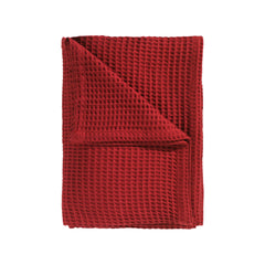 Heckettlane Couvre-lit Coton Wafel Fire Red