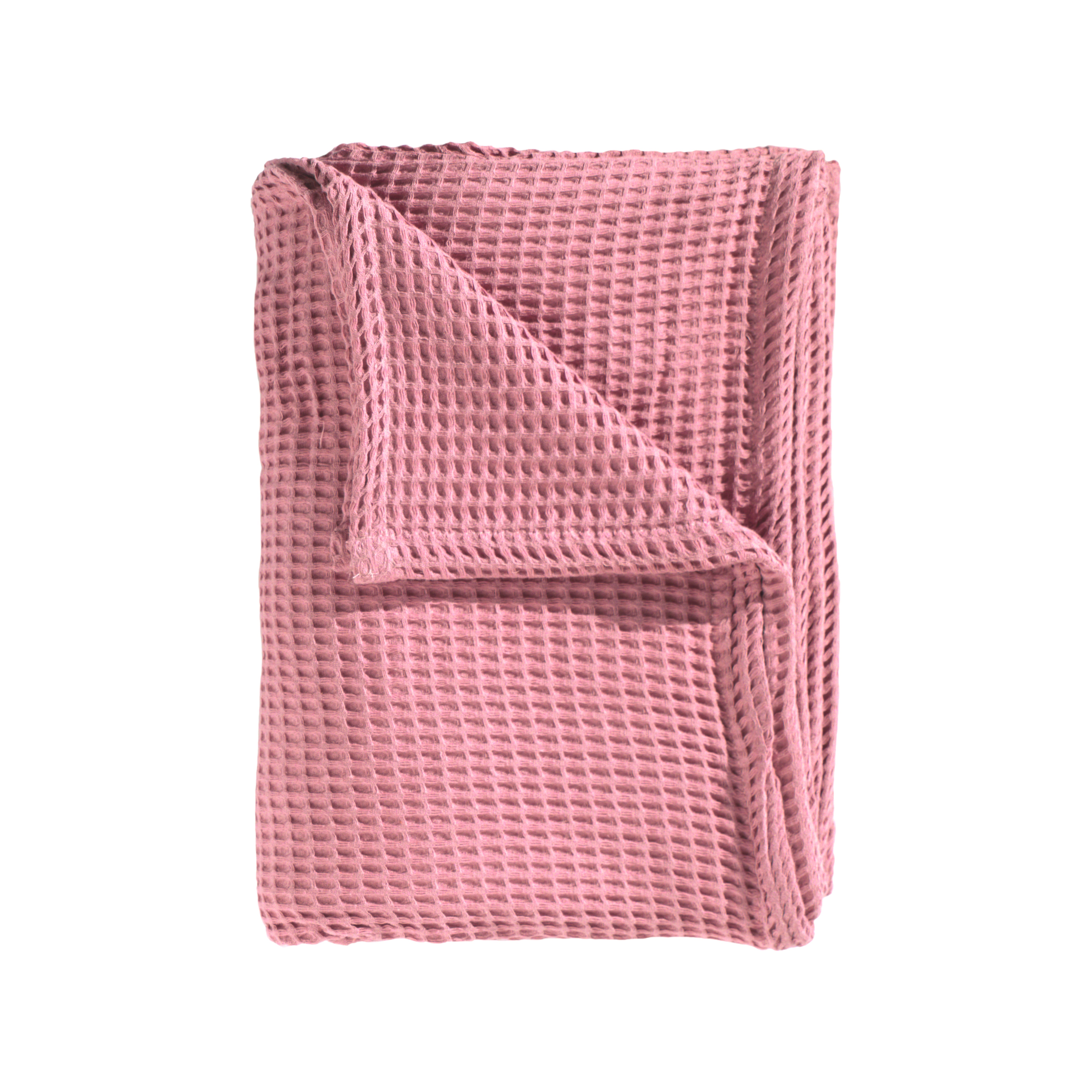 Heckettlane bedsprei Wafel Baby Pink katoen