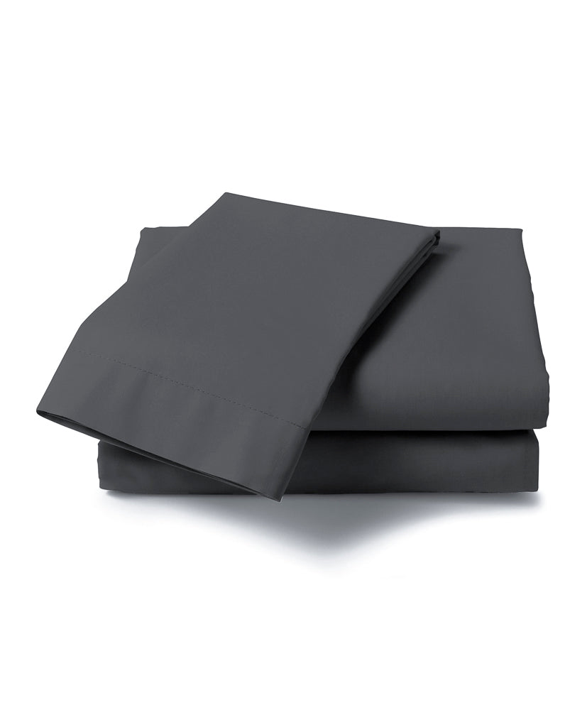 Heckettlane laken Elementi Classic Anthracite satijn