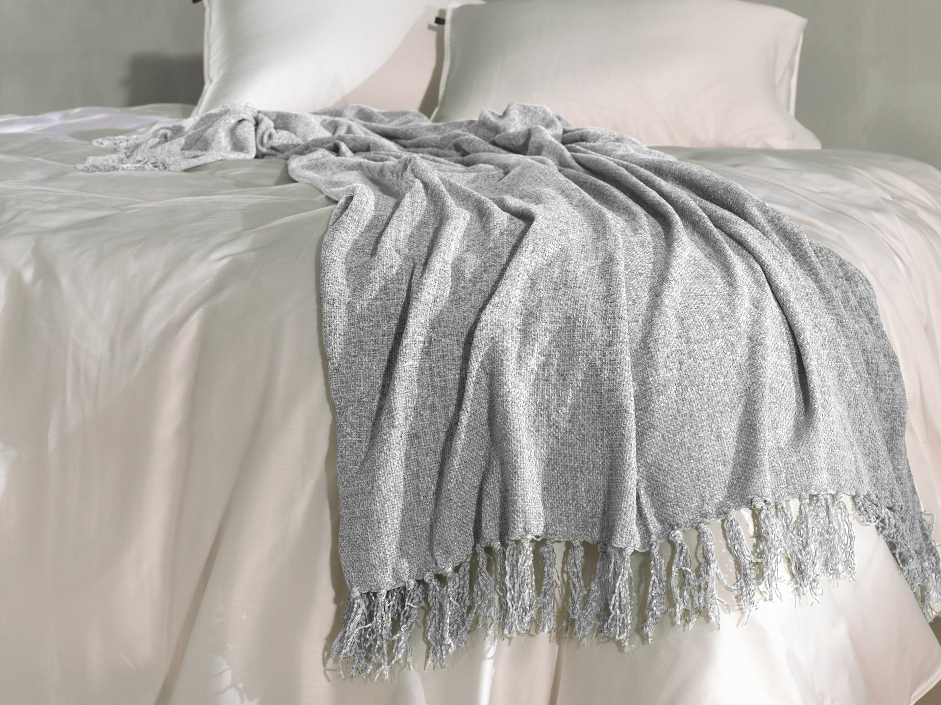 Zo Home plaid Ciniglia Dove Grey polyester