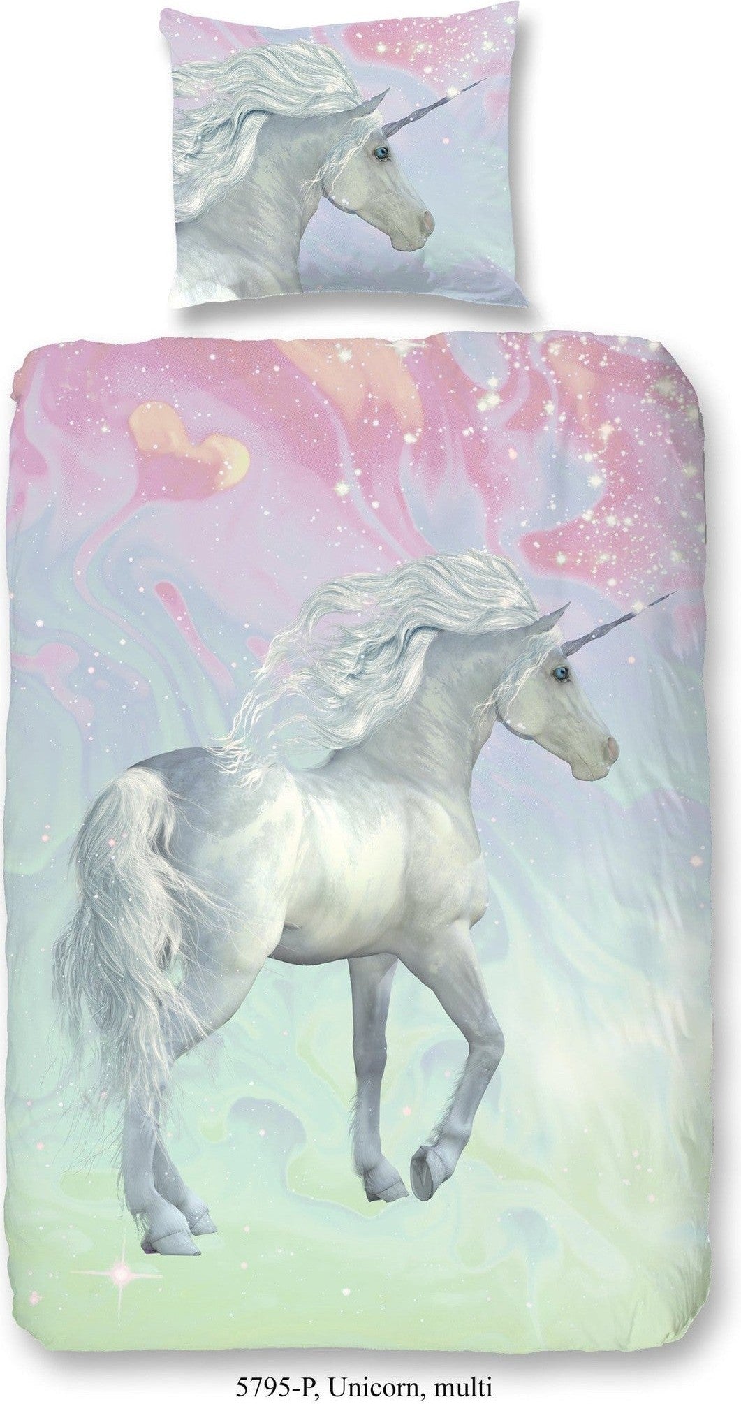 Good Morning Bettbezug Baumwolle Einhorn Multi