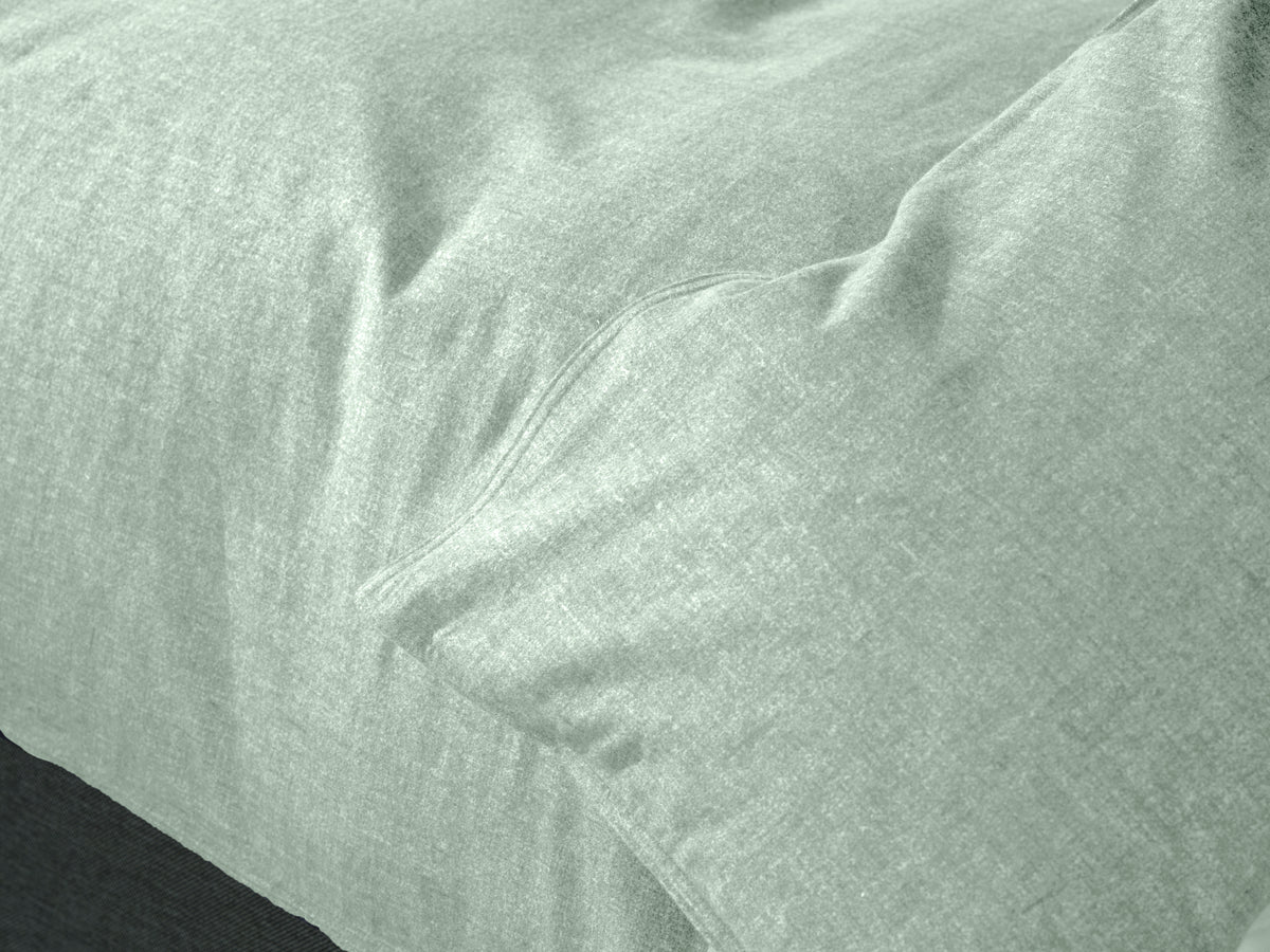 Heckettlane dekbedovertrek Franela Laurel Green flanel