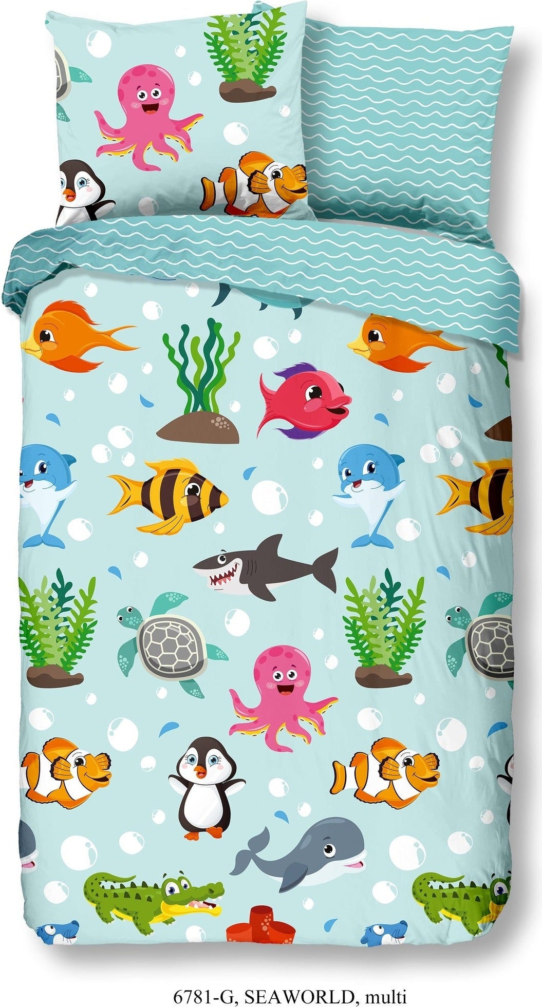 Good Morning Bettbezug Baumwolle Seaworld Multi