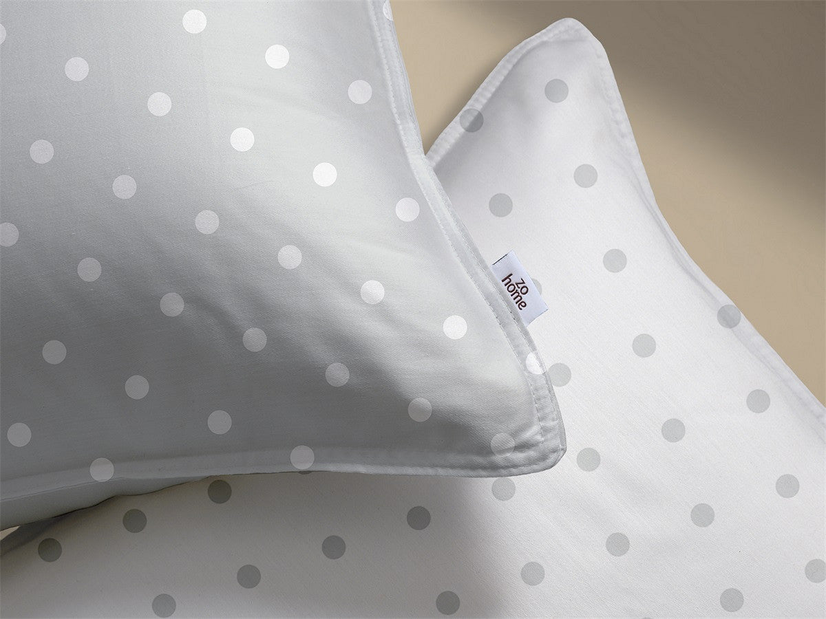 Zo Home Dekbedovertrek Katoen Punta di Cotone Stoney Grey