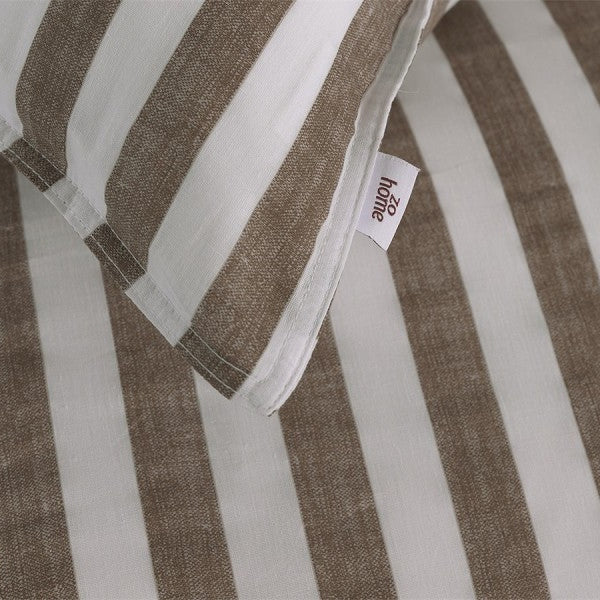Zo Home Bettbezug Baumwolle Banda di Lino Palm Taupe