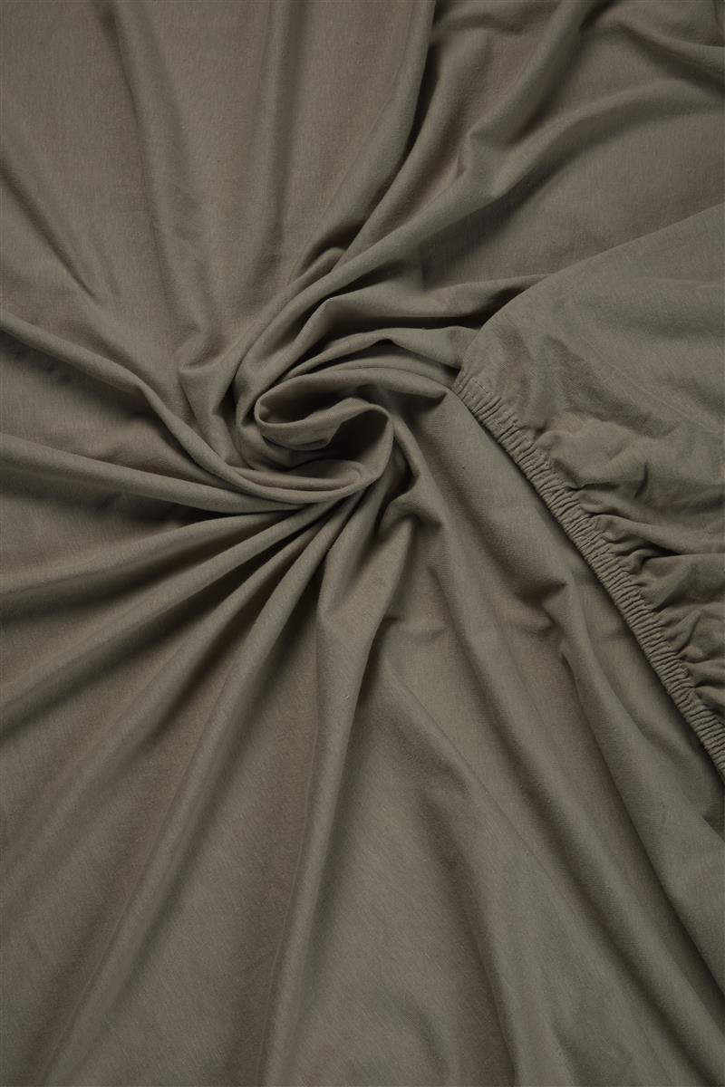 Beddinghouse topper hoeslaken jersey taupe
