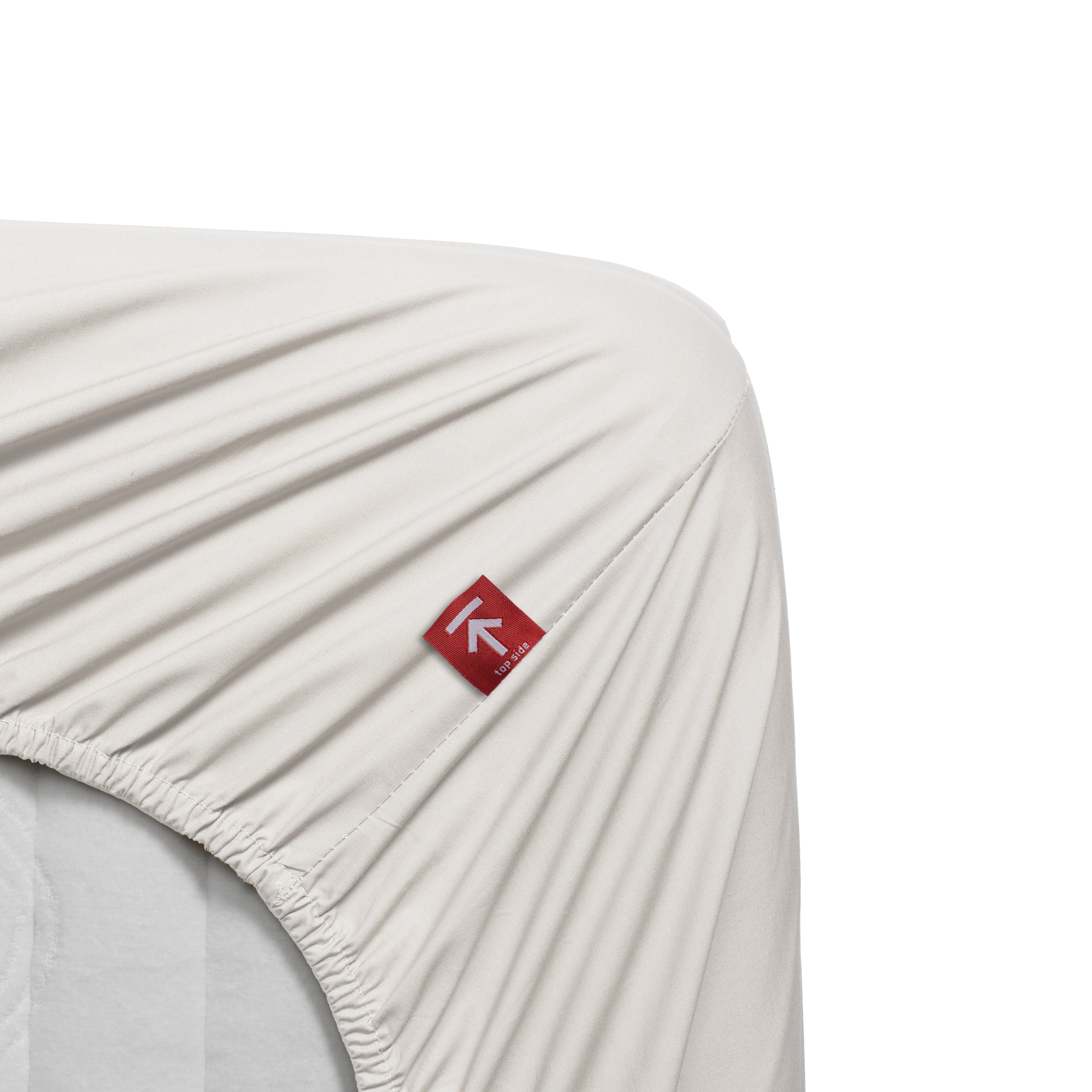 Beddinghouse hoeslaken katoen percale gebroken wit