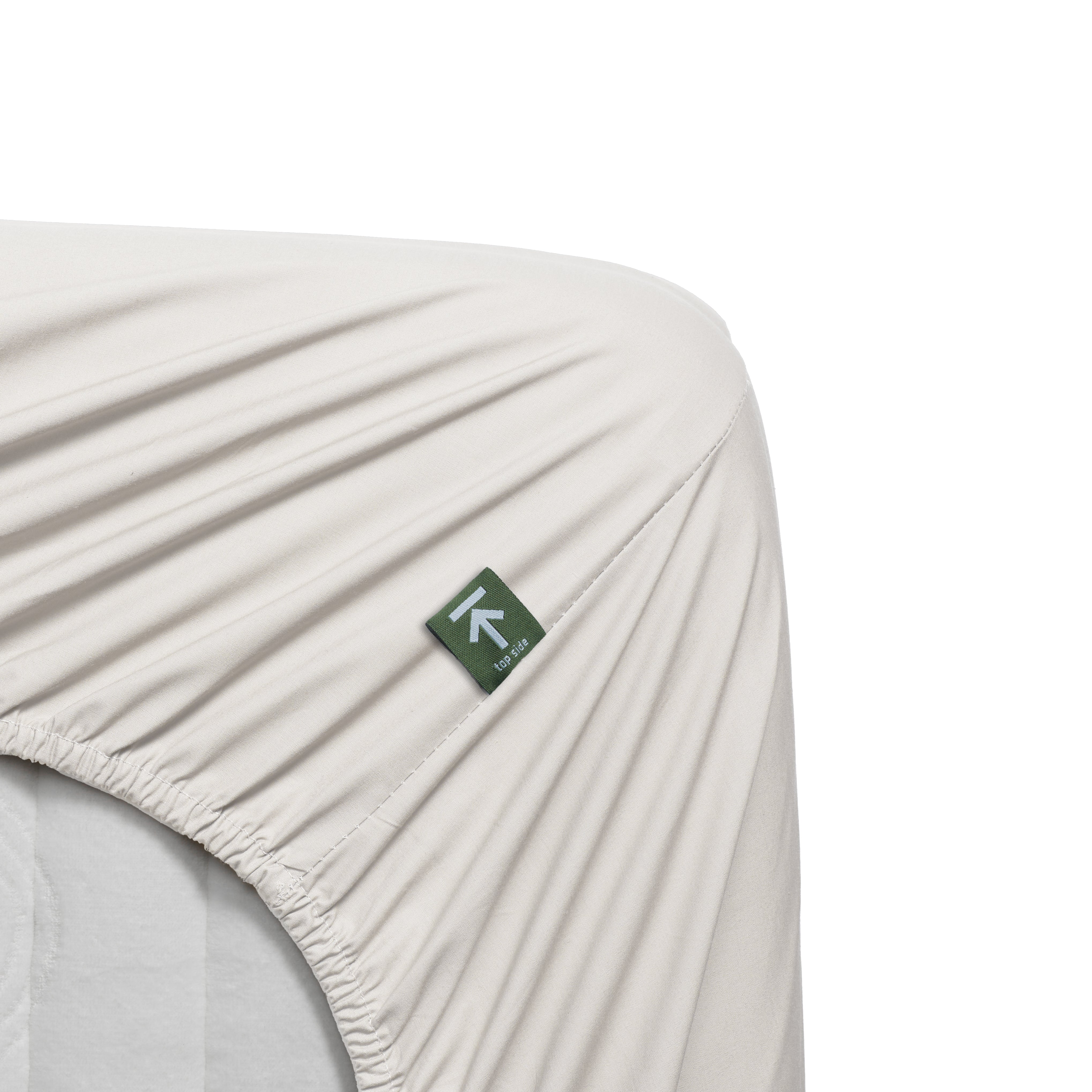 Beddinghouse topper hoeslaken katoen percale gebroken wit