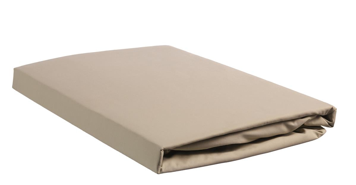 Beddinghouse split topper hoeslaken katoen percale sand