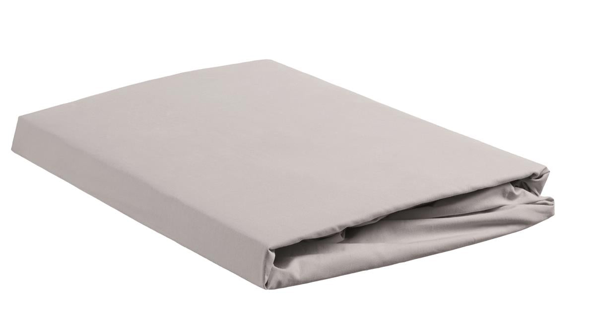Beddinghouse split topper hoeslaken katoen percale lichtgrijs