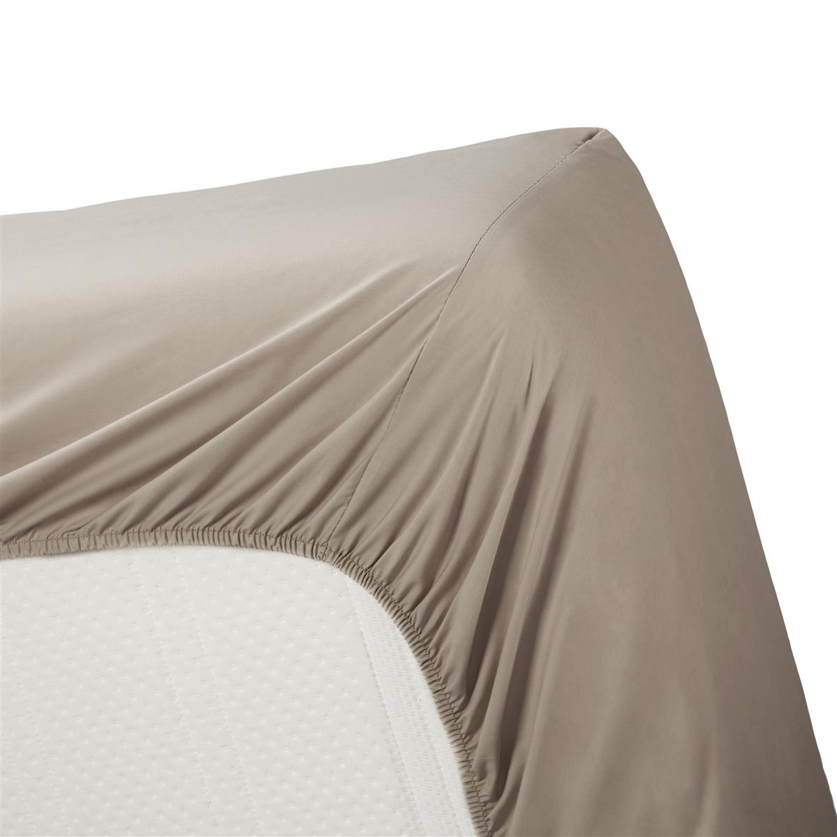 Ambiante Splittopper Hoeslaken Katoen Taupe