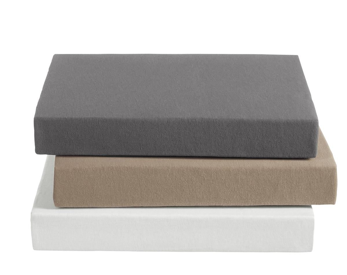 Ambiante Splittopper Hoeslaken Jersey Taupe