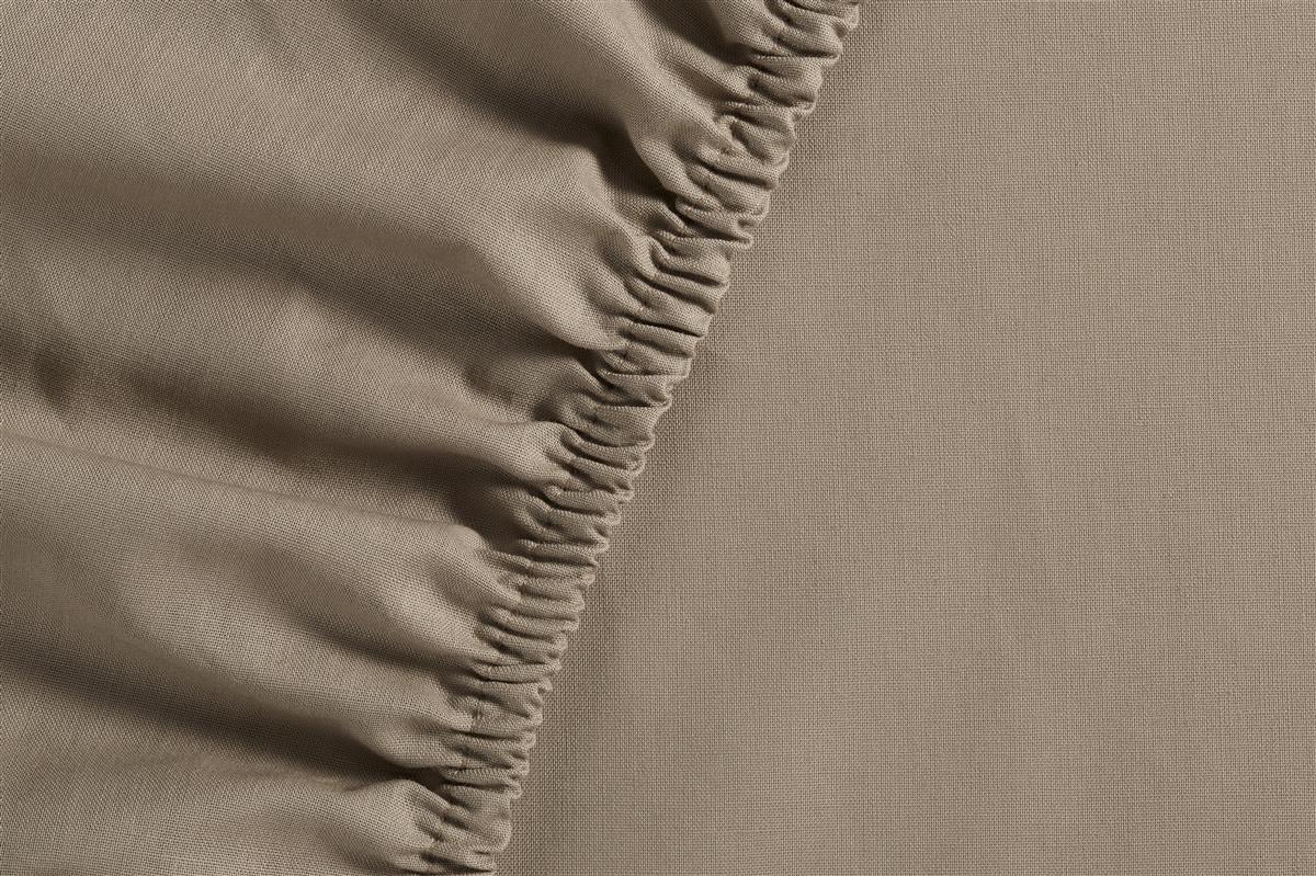 Ambiante Splittopper Hoeslaken Jersey Taupe