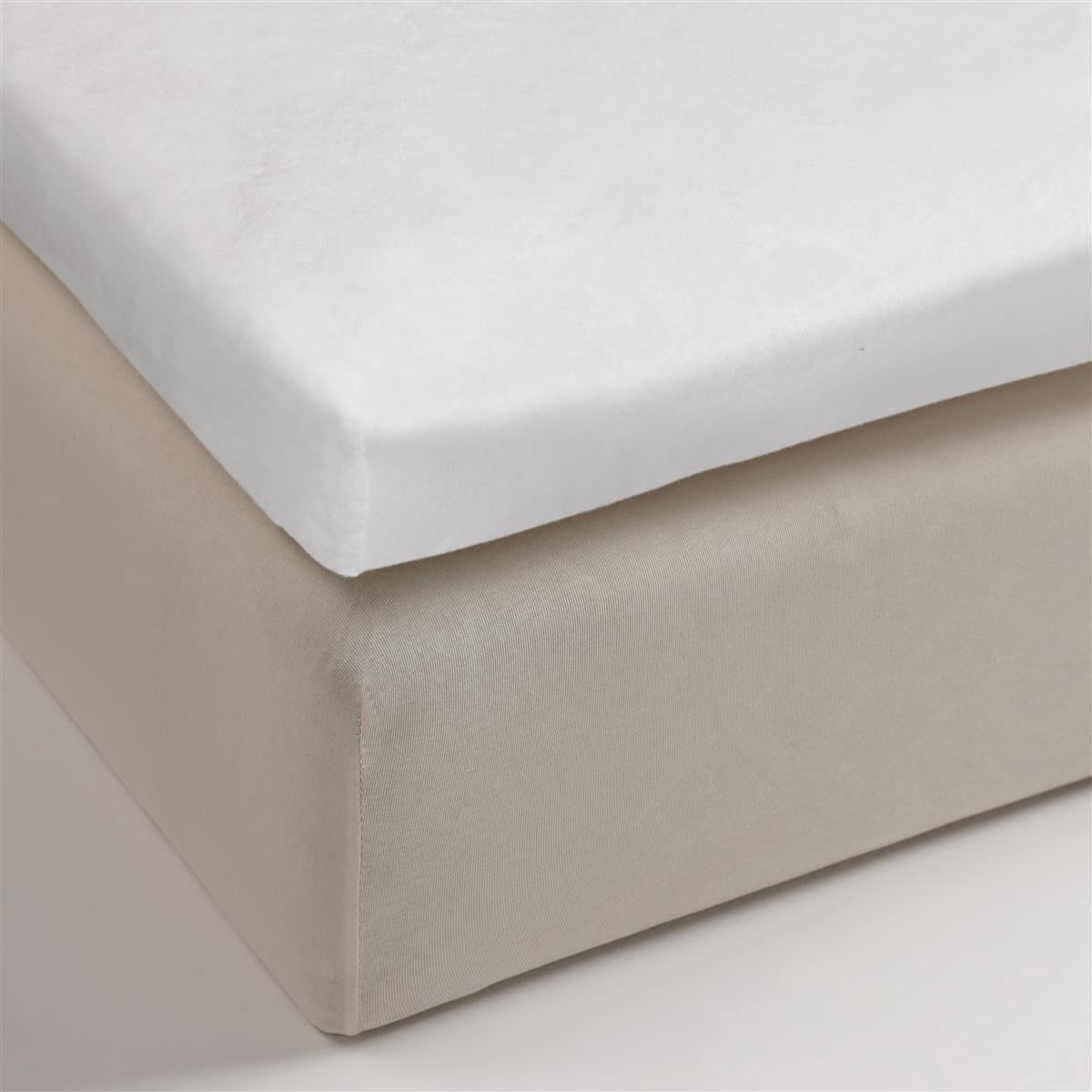 Ambiante Splittopper Hoeslaken Molton Wit
